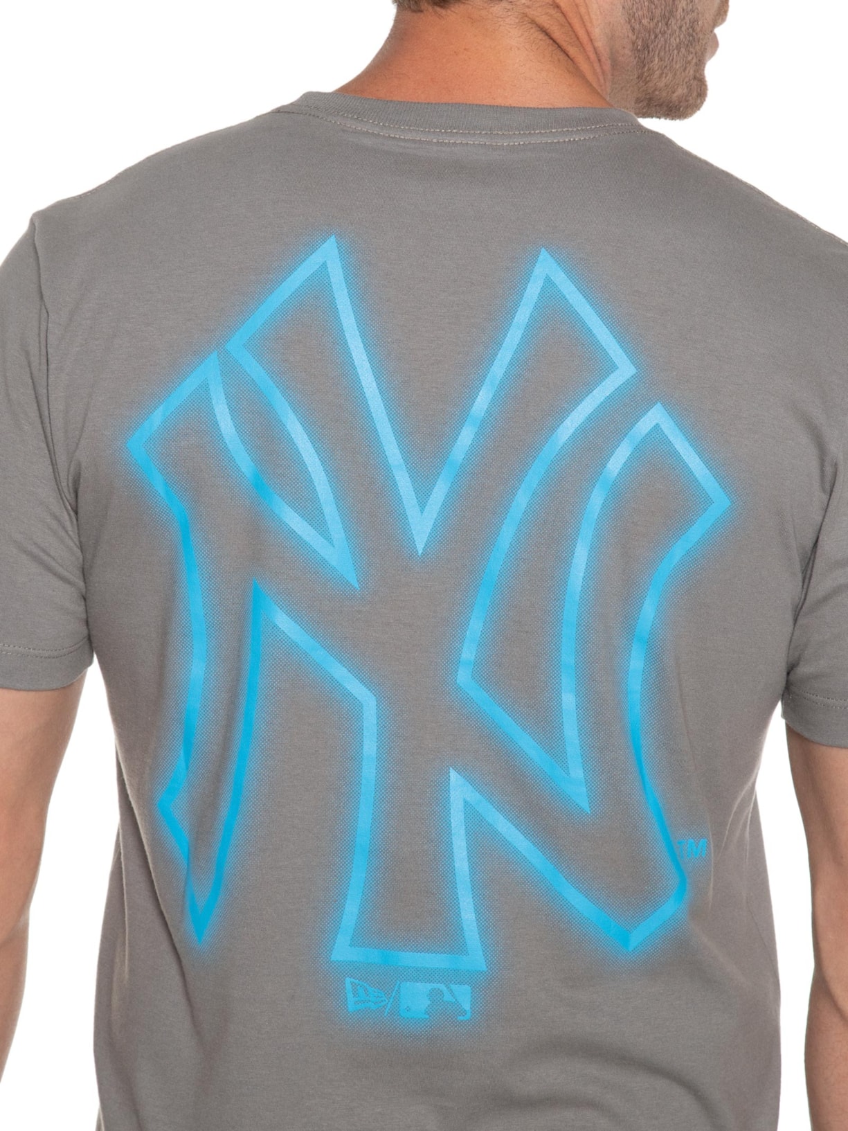 Camiseta Masculina Tecnologic Grh Neyyan Cinza New Era