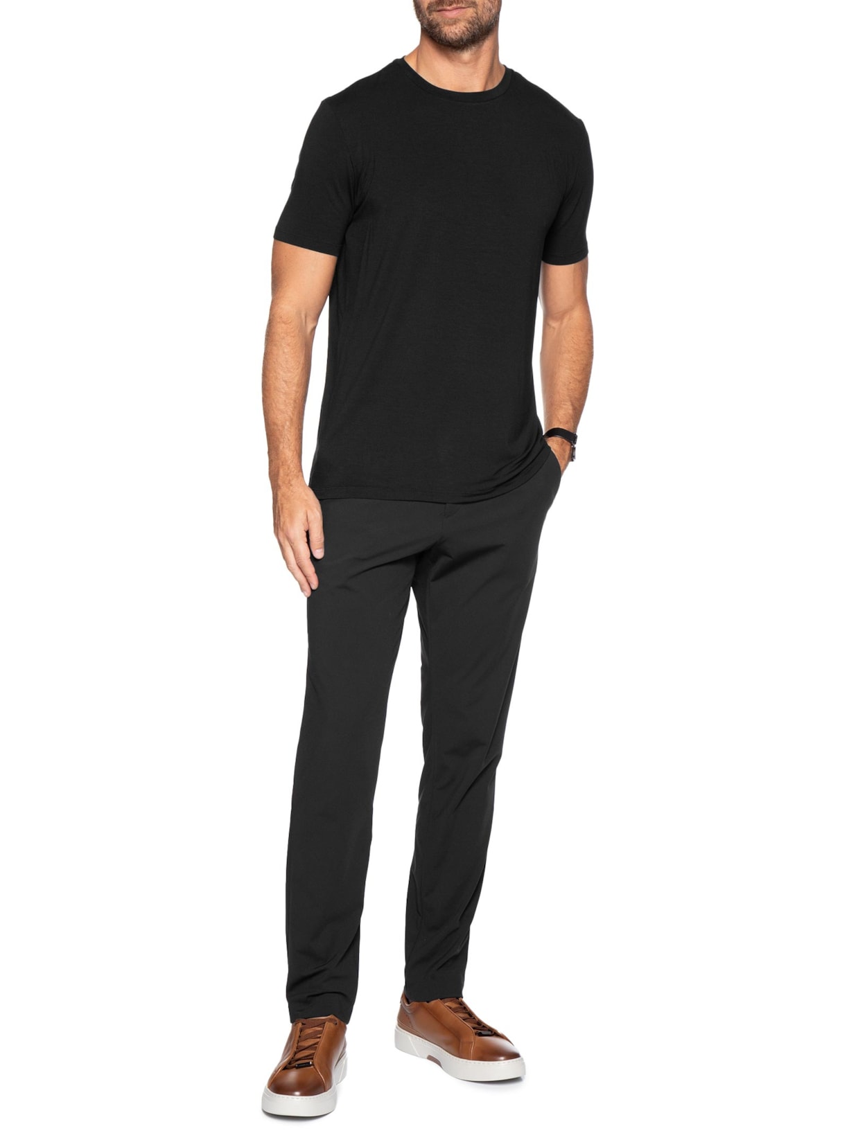 Camiseta Masculina Tecnológica Modal Move Preto Oficina Reserva