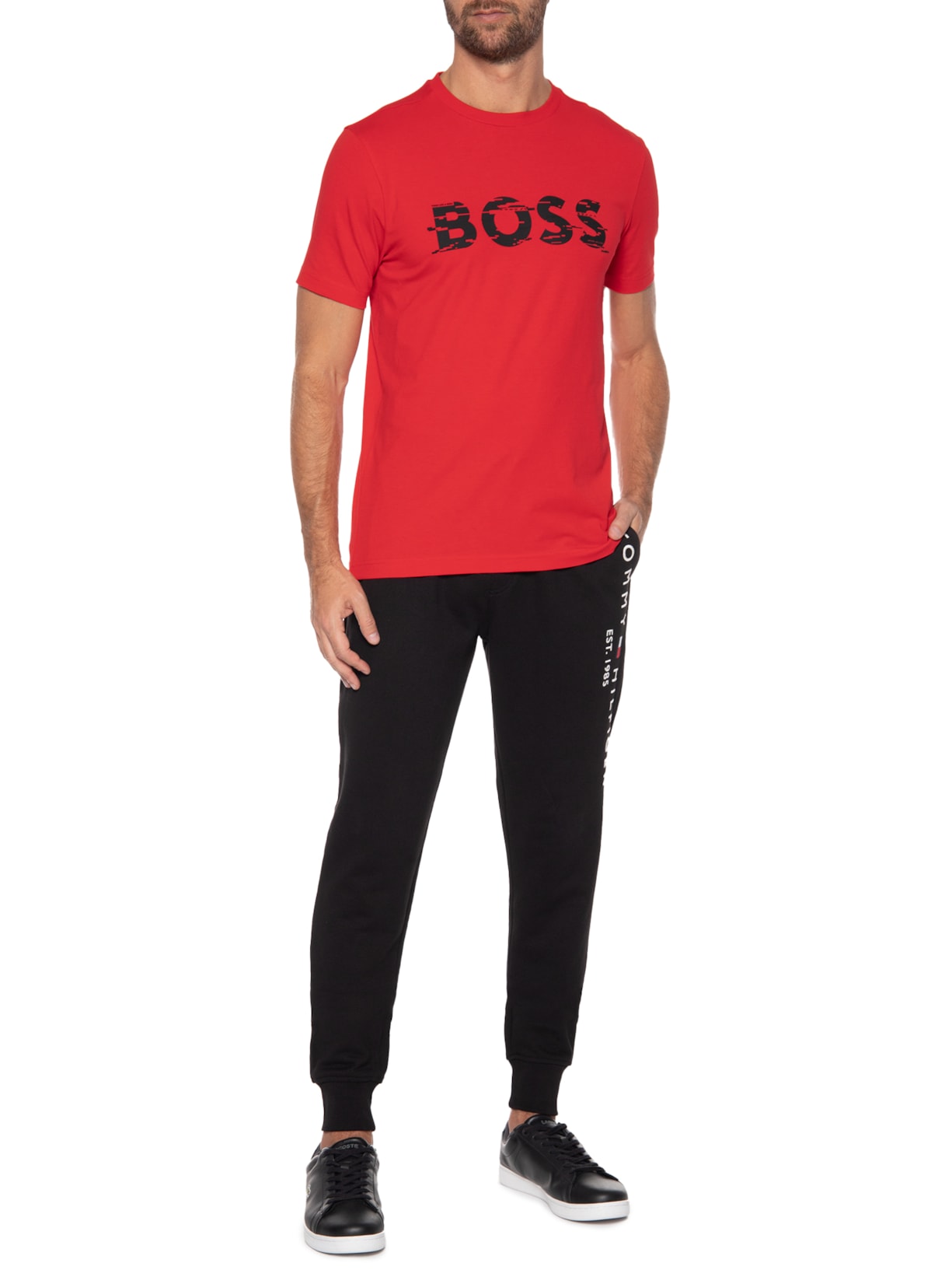 Camiseta Masculina Tee 3 Vermelho Boss