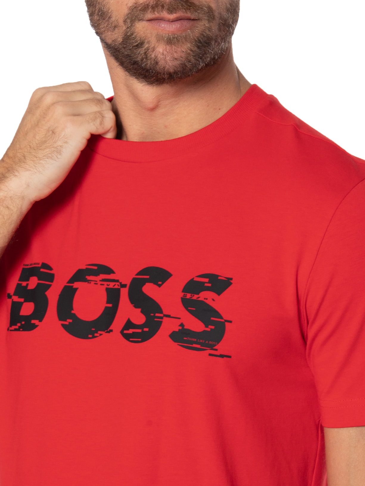 Camiseta Masculina Tee 3 Vermelho Boss
