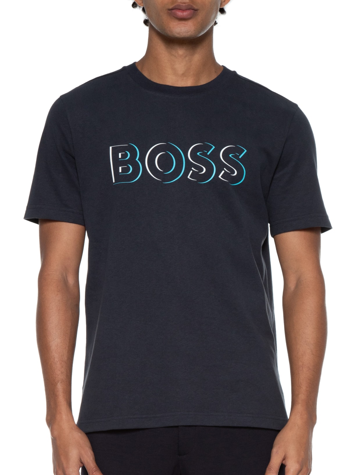 Camiseta Masculina Tee 5 Azul Boss