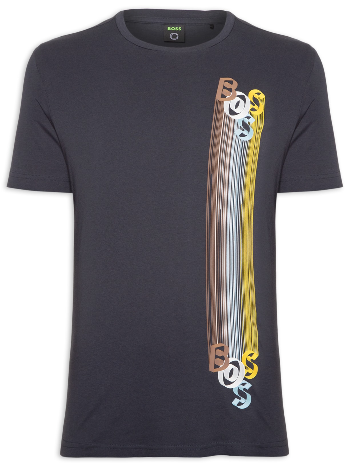 Camiseta Masculina Tee Azul Boss