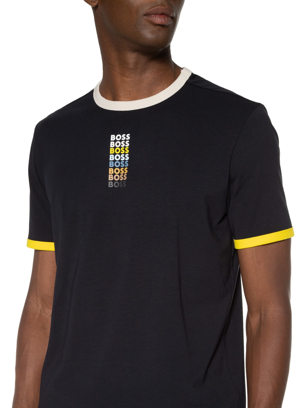 Camiseta Masculina Tee Azul Boss