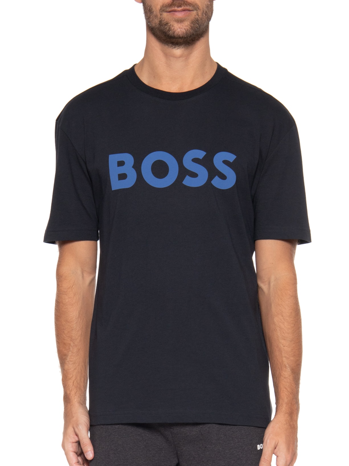 Camiseta Masculina Tee Azul Boss