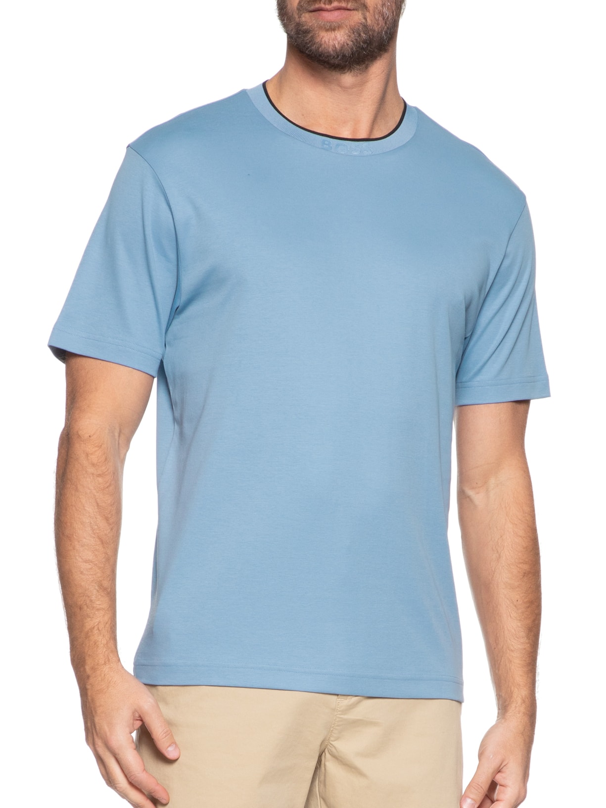 Camiseta Masculina Tee Azul Boss
