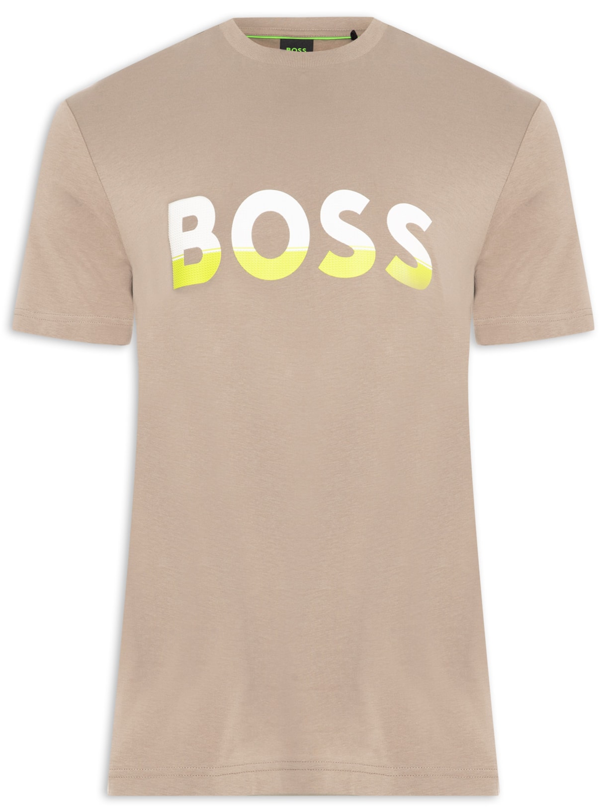 Camiseta Masculina Tee Bege Boss