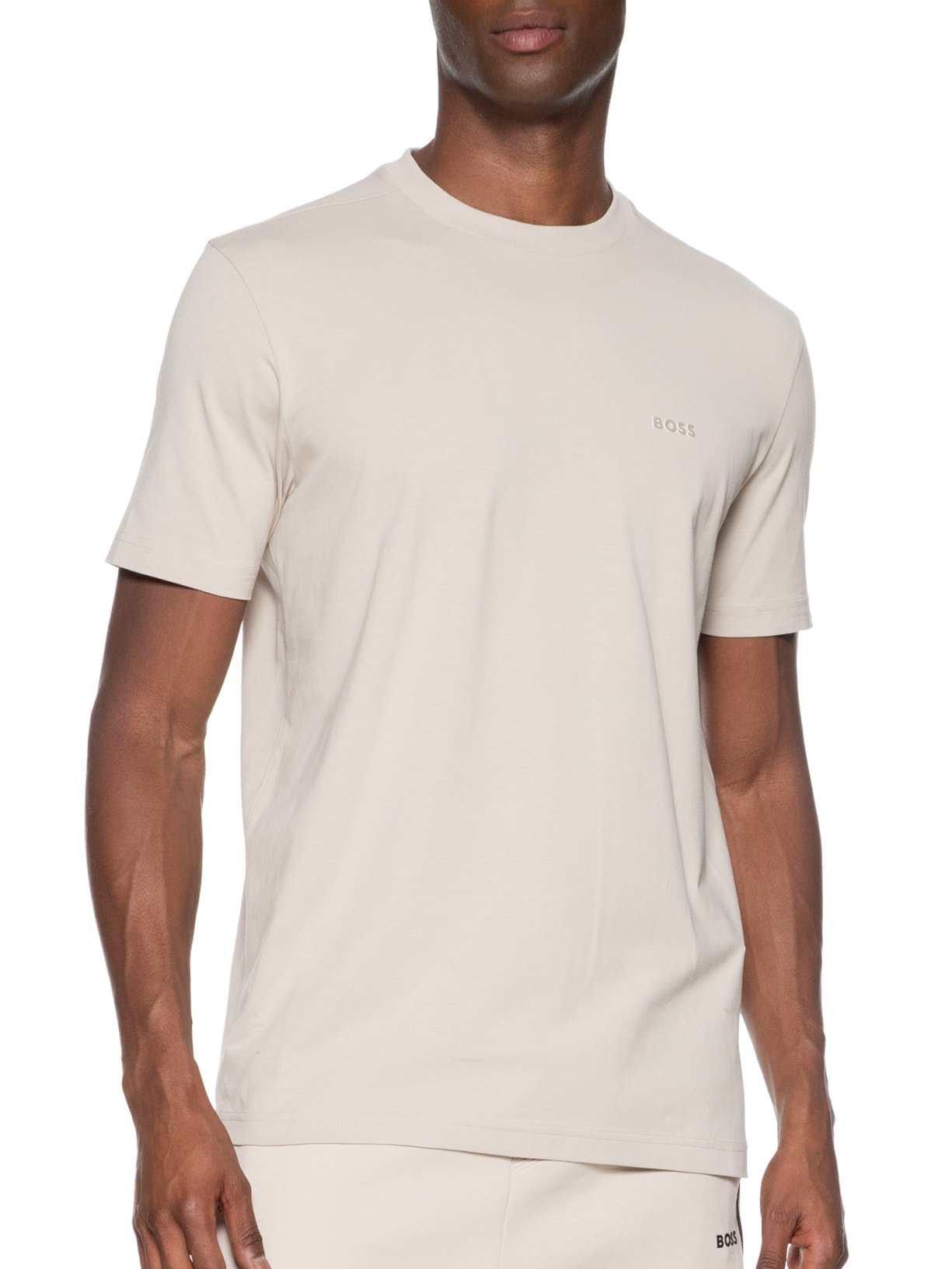 Camiseta Masculina Tee Bege Boss