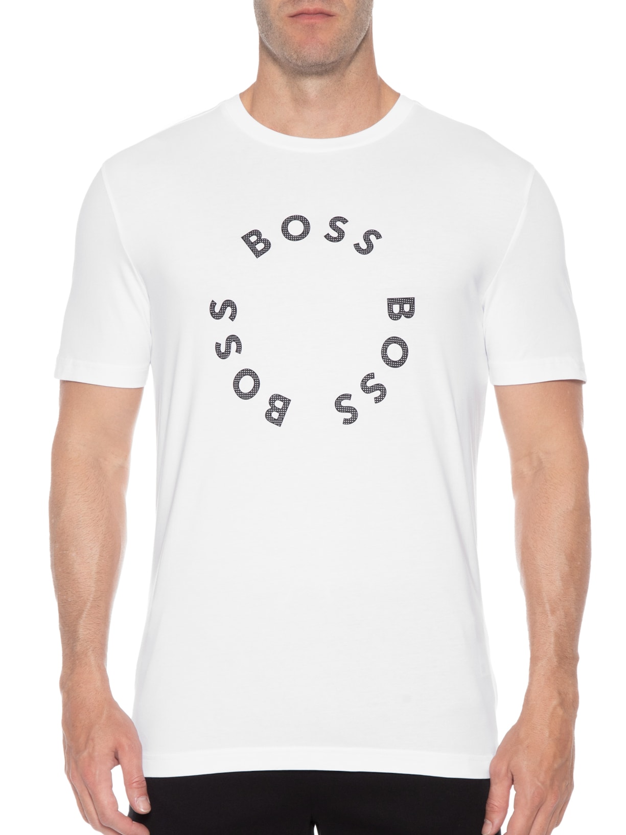 Camiseta Masculina Tee Branco Boss