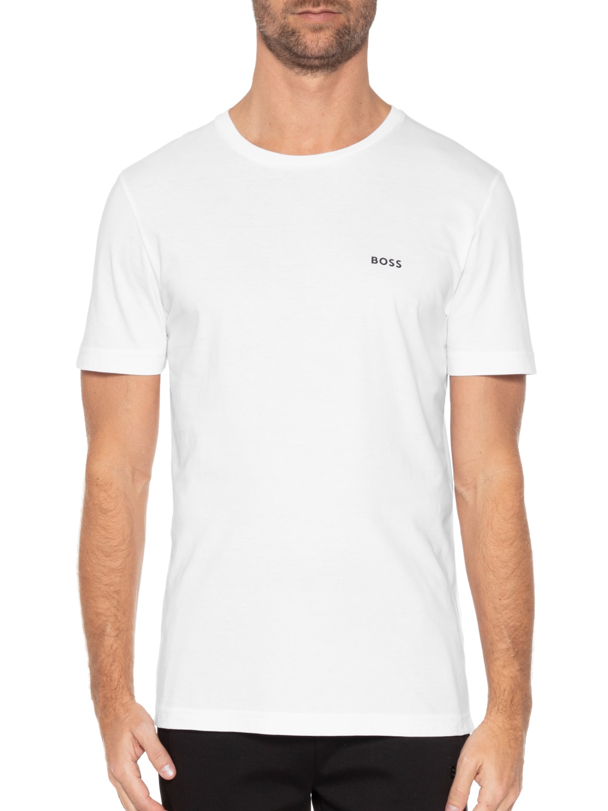 Camiseta Masculina Tee Branco Boss