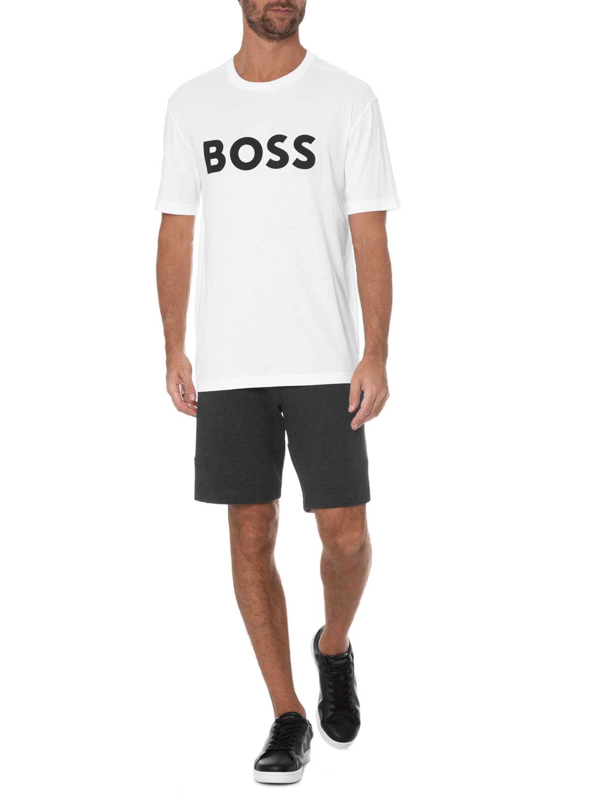 Camiseta Masculina Tee Branco Boss