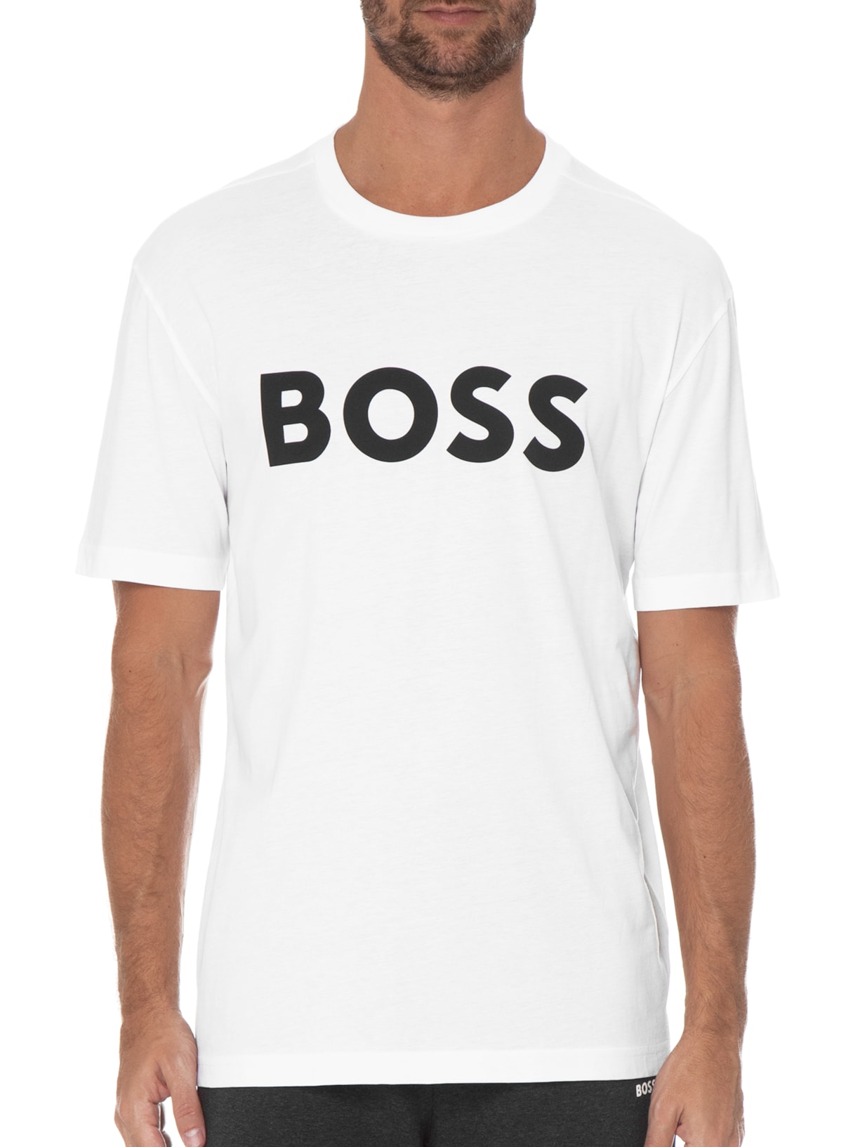 Camiseta Masculina Tee Branco Boss