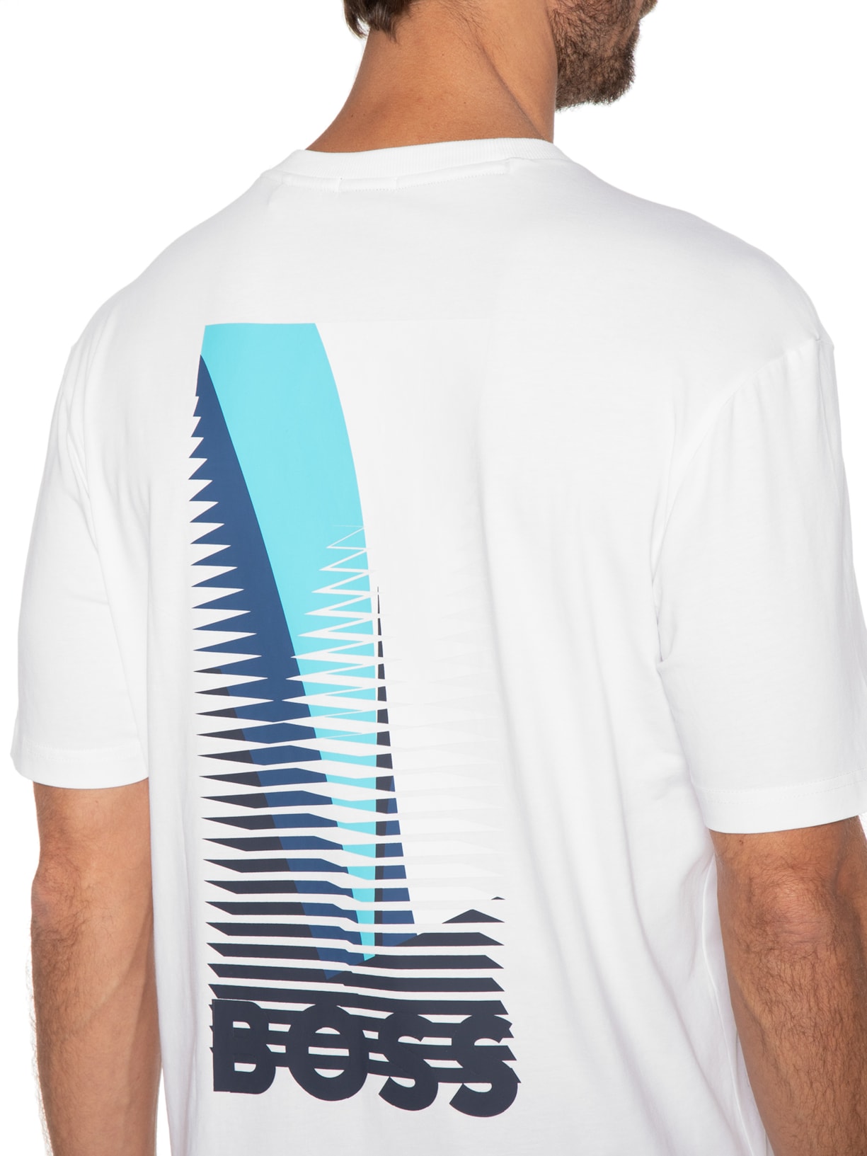 Camiseta Masculina Tee Branco Boss