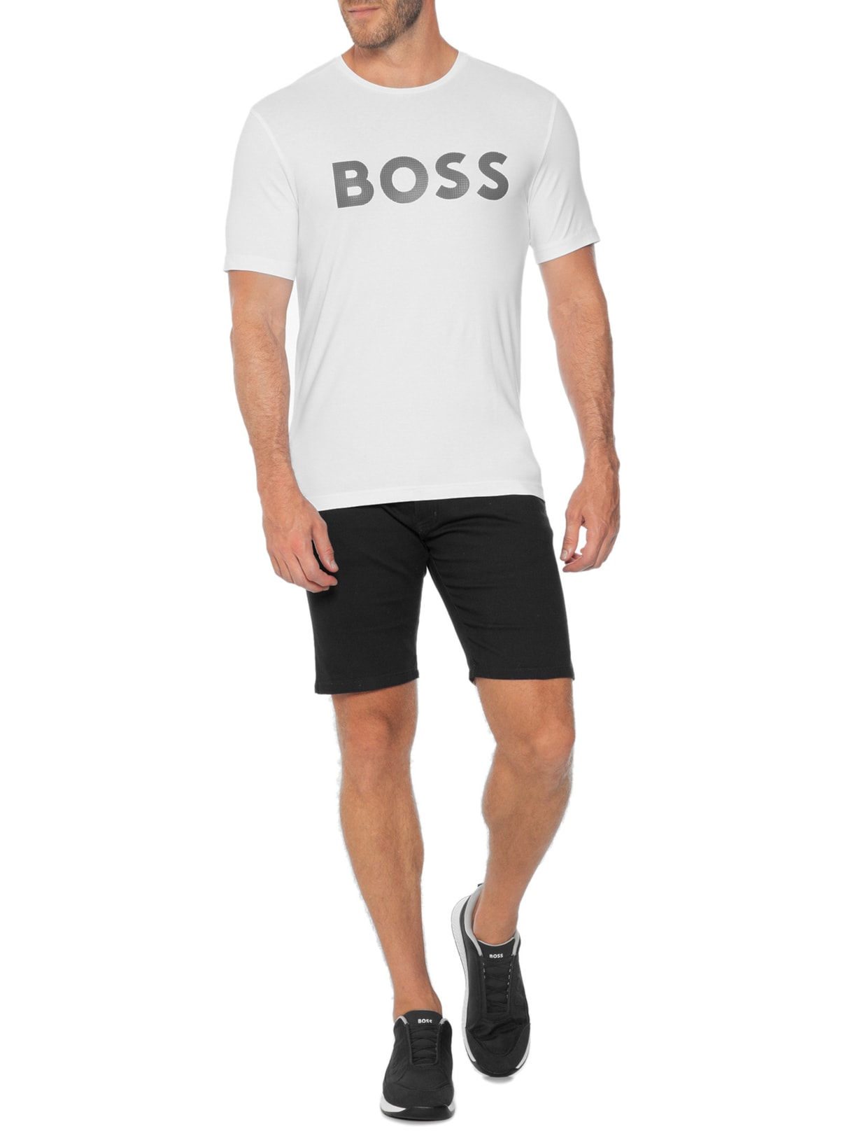 Camiseta Masculina Tee Branco Boss