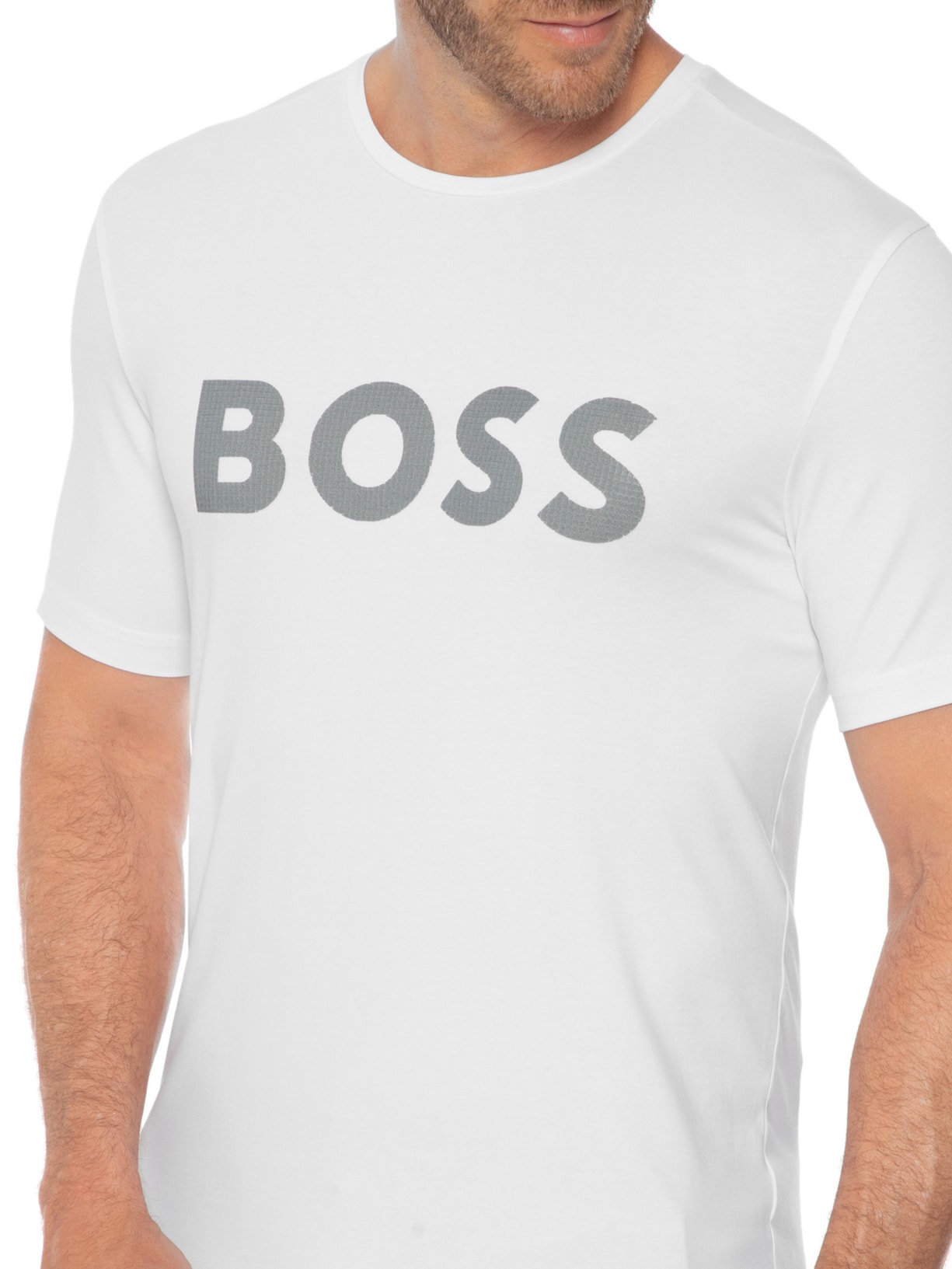 Camiseta Masculina Tee Branco Boss
