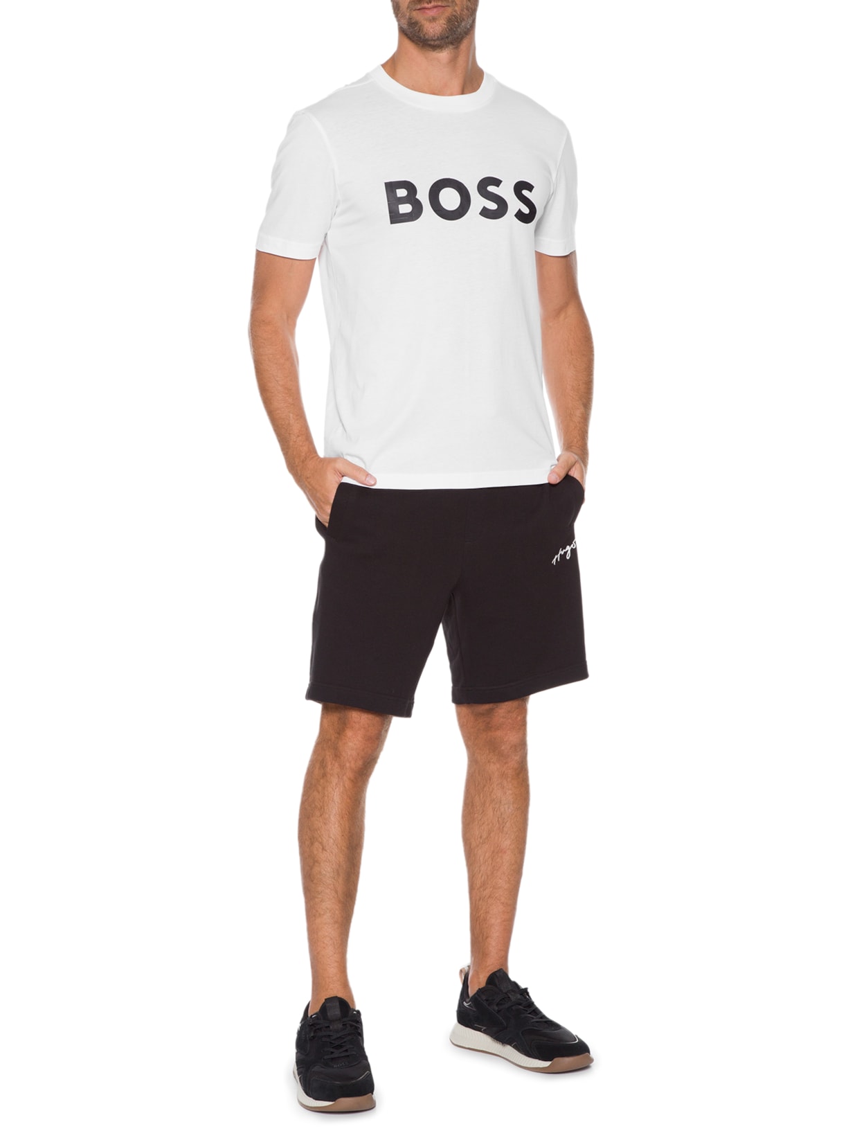 Camiseta Masculina Tee Branco Boss