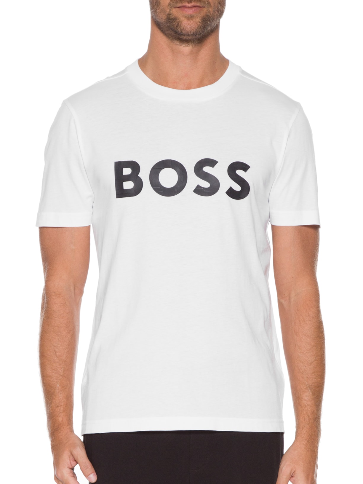Camiseta Masculina Tee Branco Boss