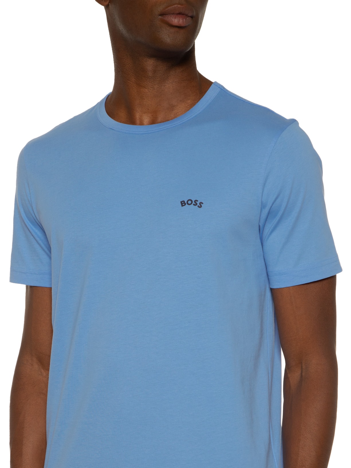 Camiseta Masculina Tee Curved Azul Boss