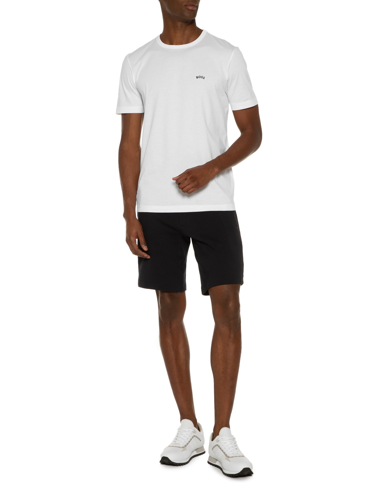 Camiseta Masculina Tee Curved Branco Boss