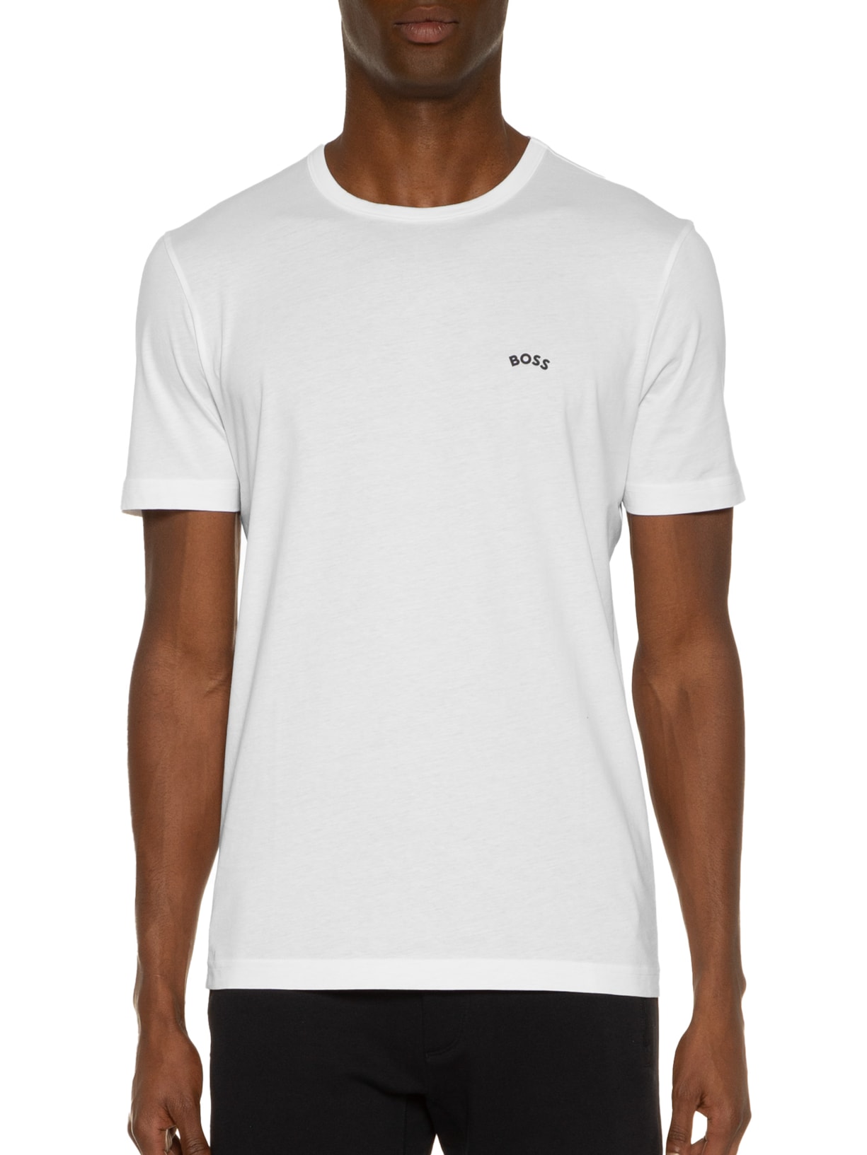 Camiseta Masculina Tee Curved Branco Boss