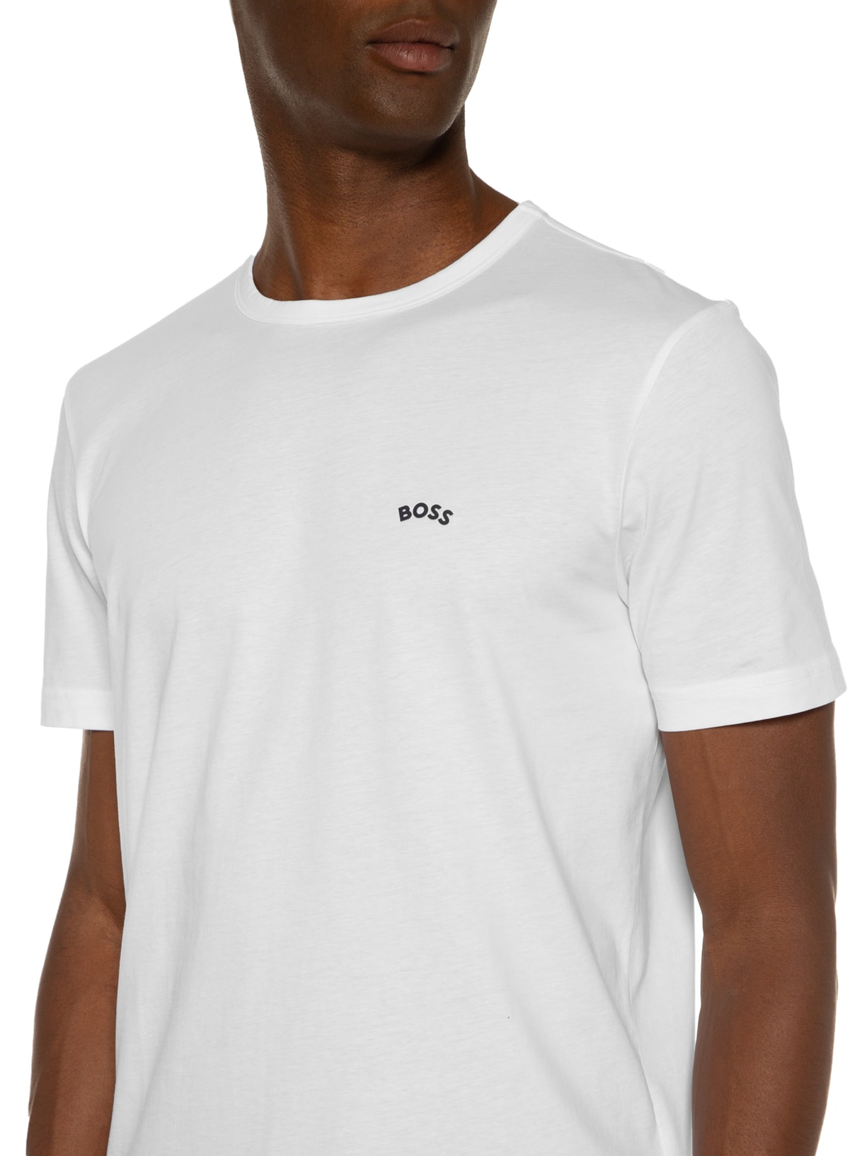 Camiseta Masculina Tee Curved Branco Boss