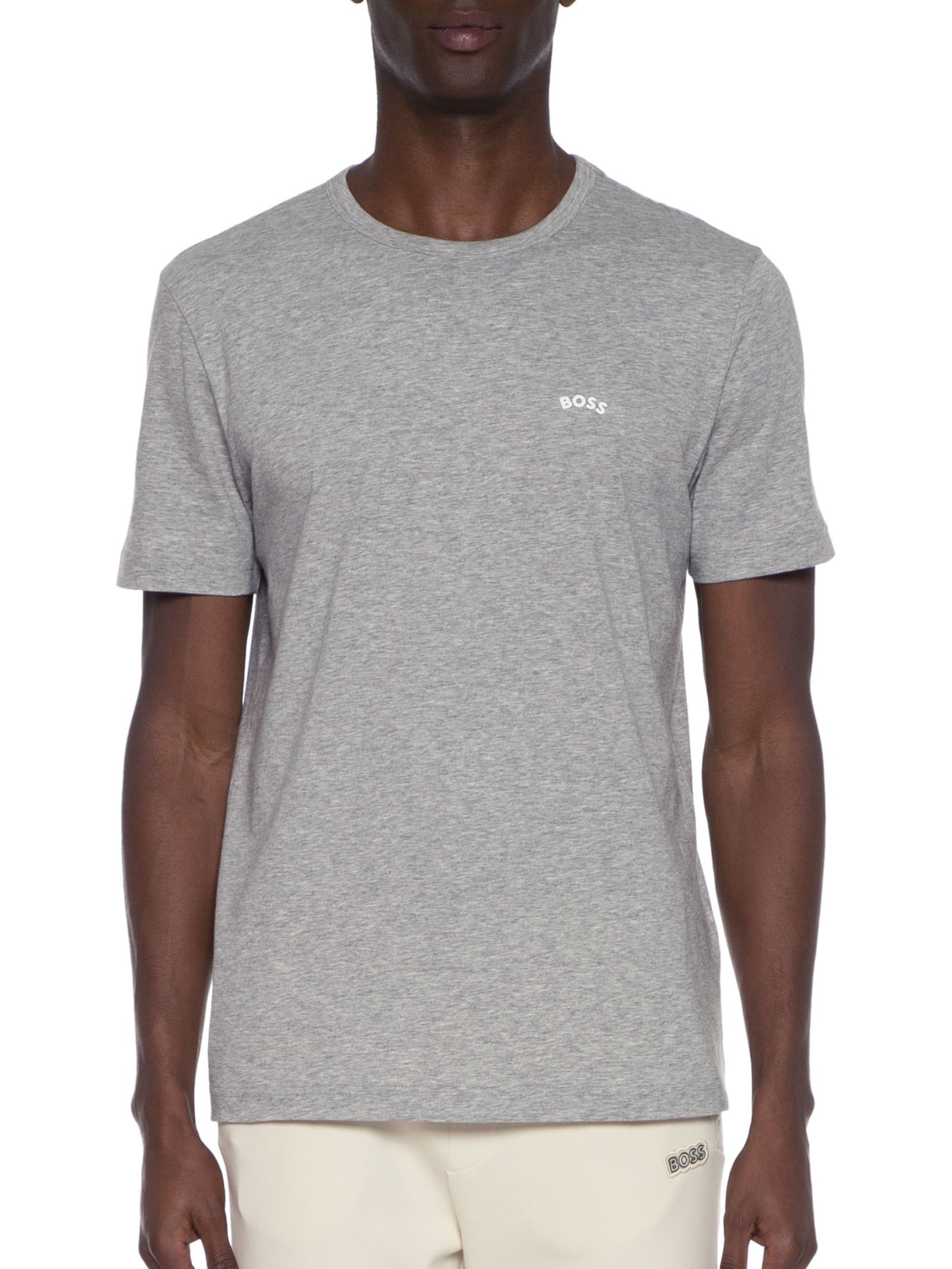 Camiseta Masculina Tee Curved Cinza Boss