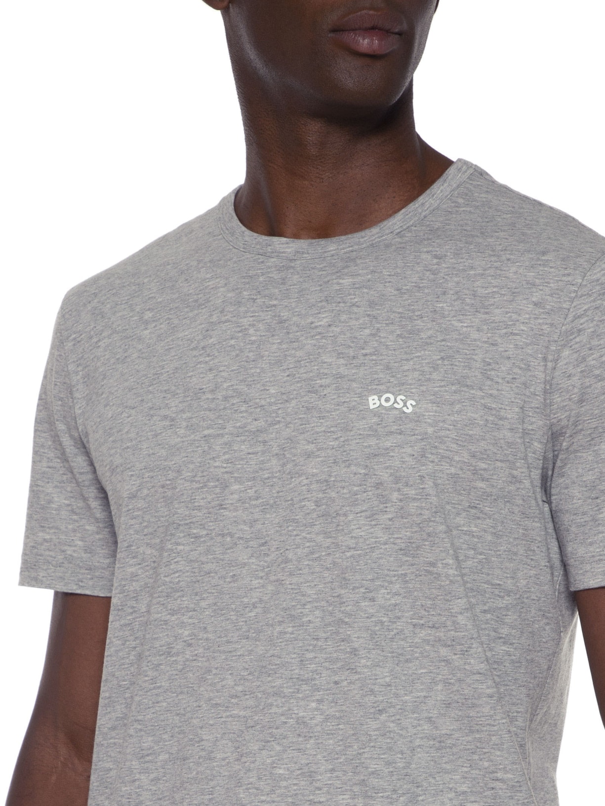 Camiseta Masculina Tee Curved Cinza Boss