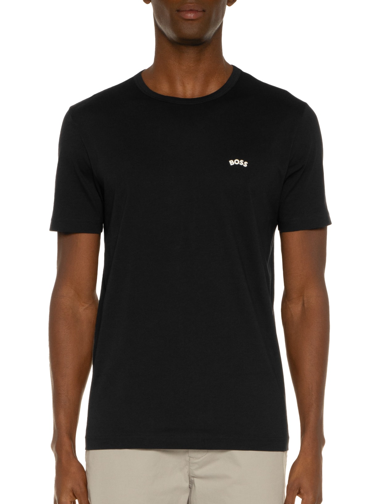 Camiseta Masculina Tee Curved Preto Boss