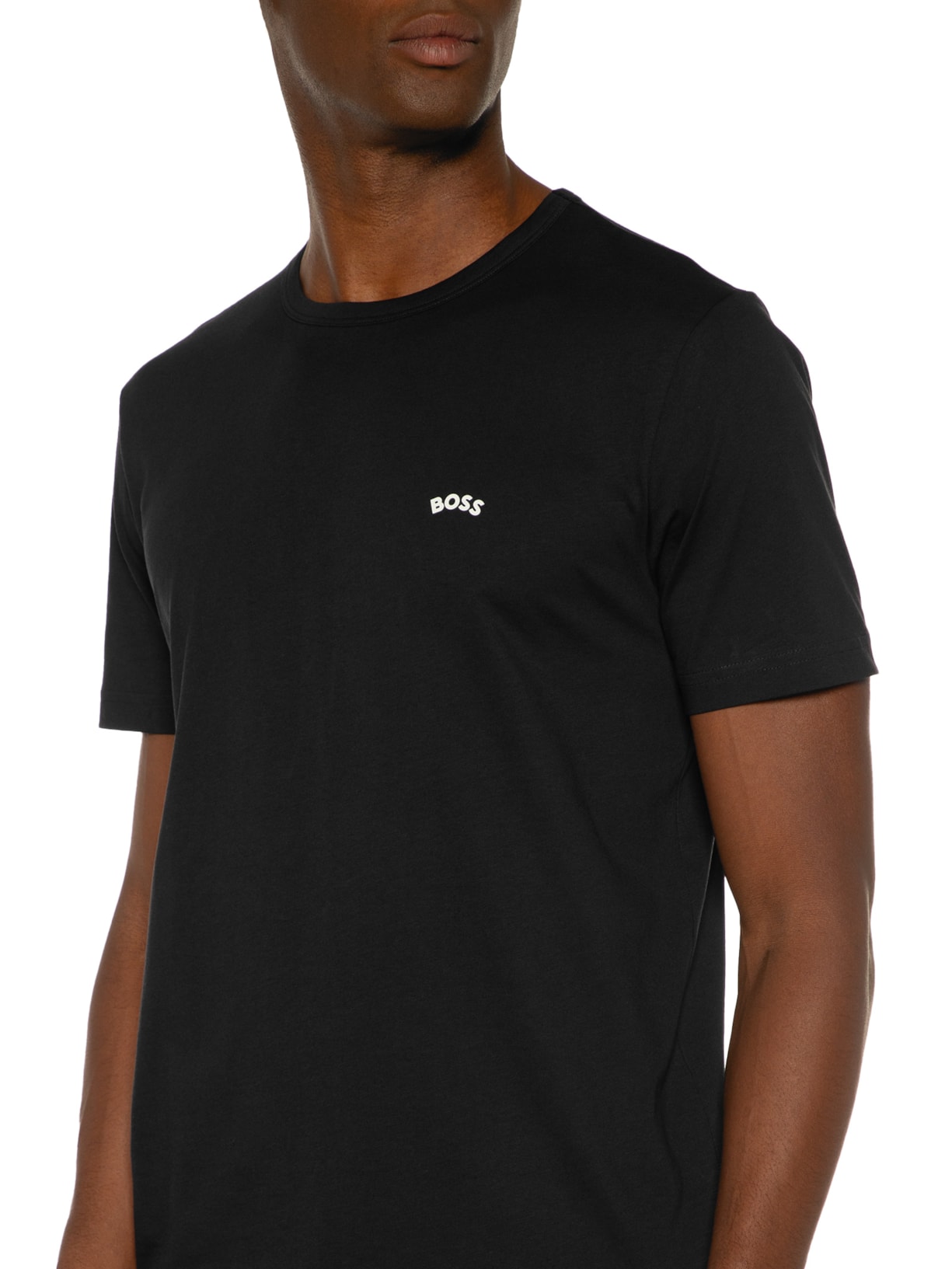 Camiseta Masculina Tee Curved Preto Boss