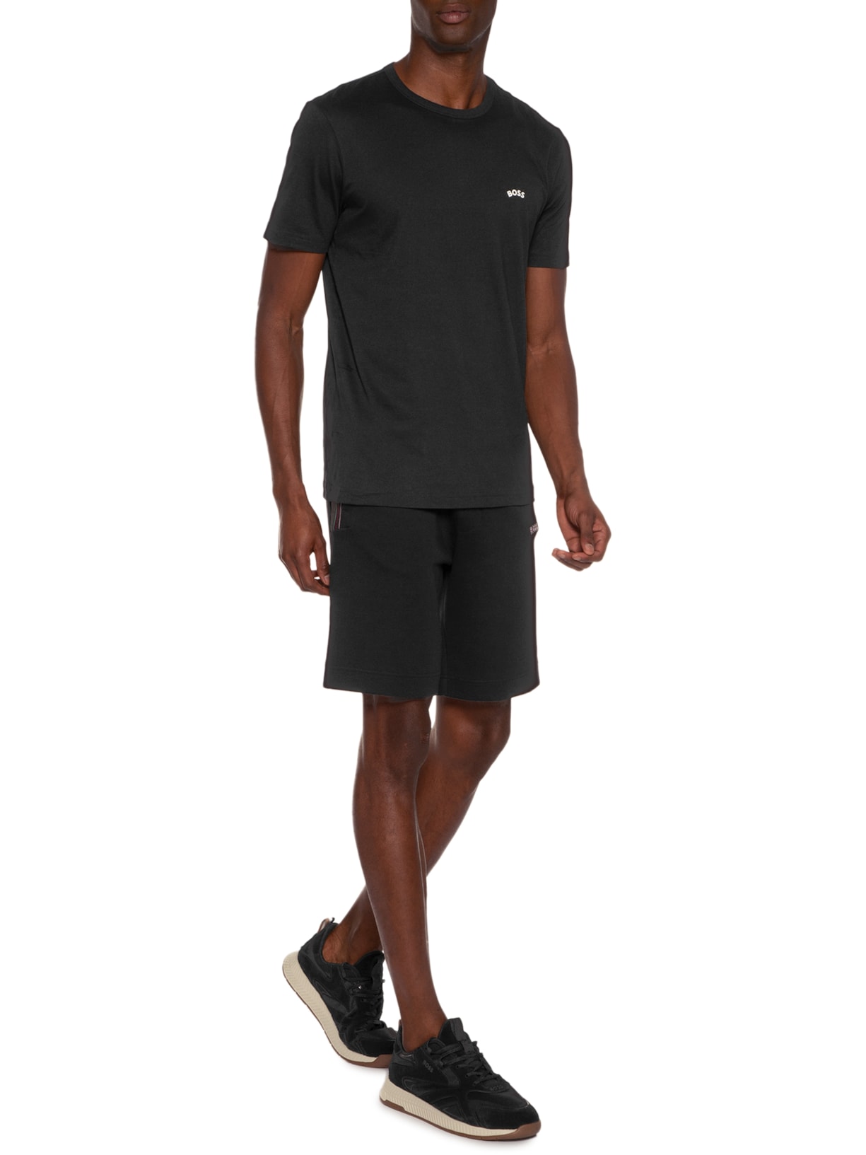 Camiseta Masculina Tee Curved Preto Boss