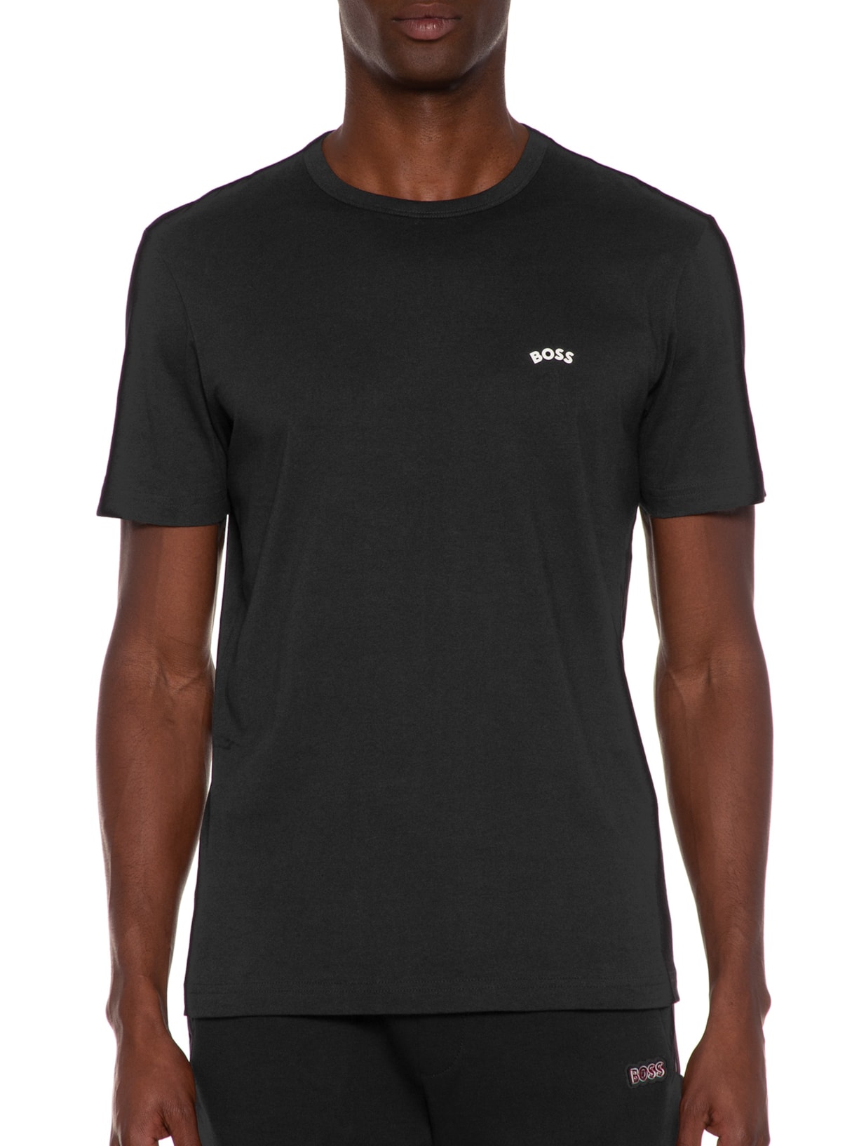 Camiseta Masculina Tee Curved Preto Boss