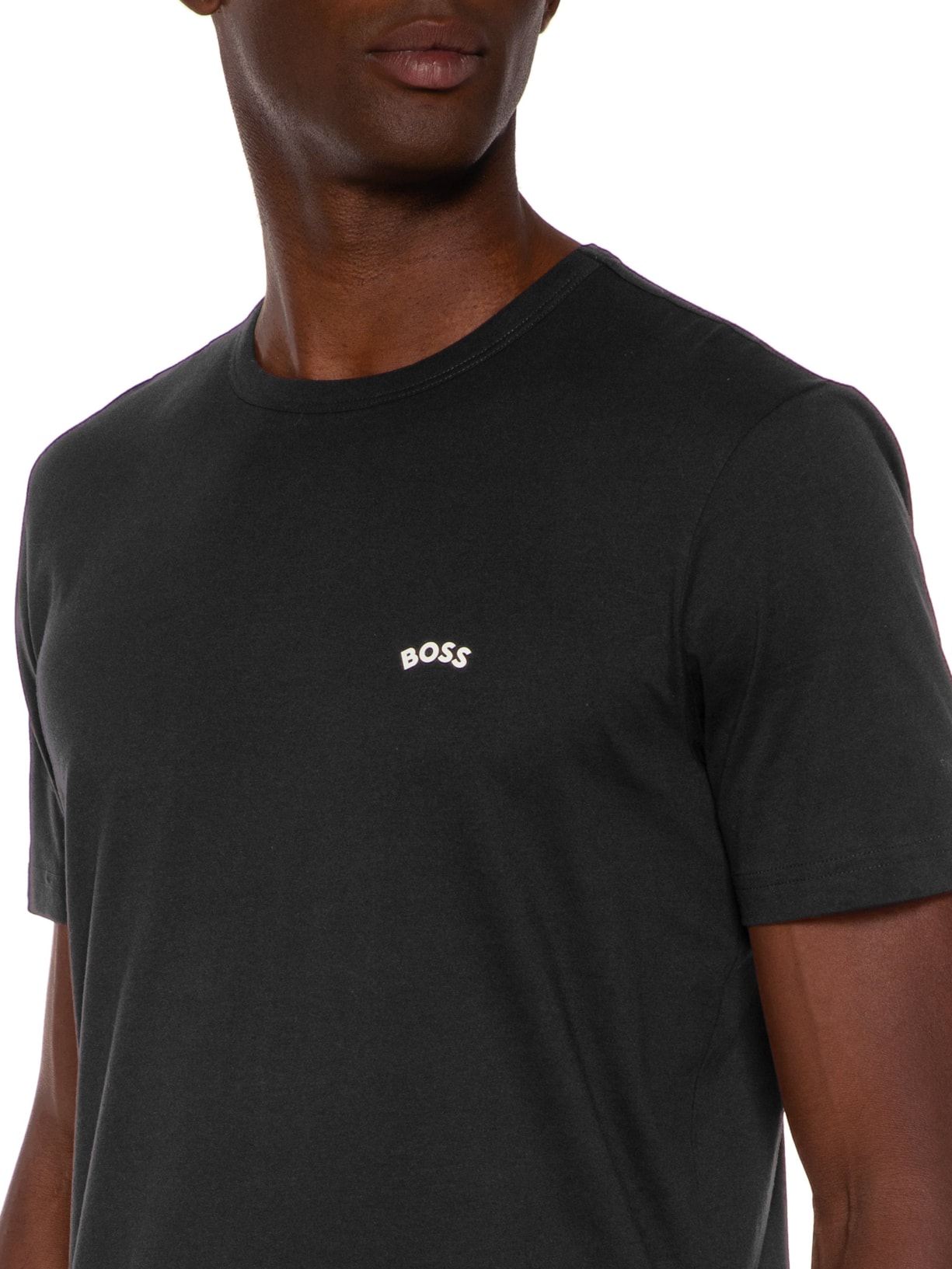 Camiseta Masculina Tee Curved Preto Boss