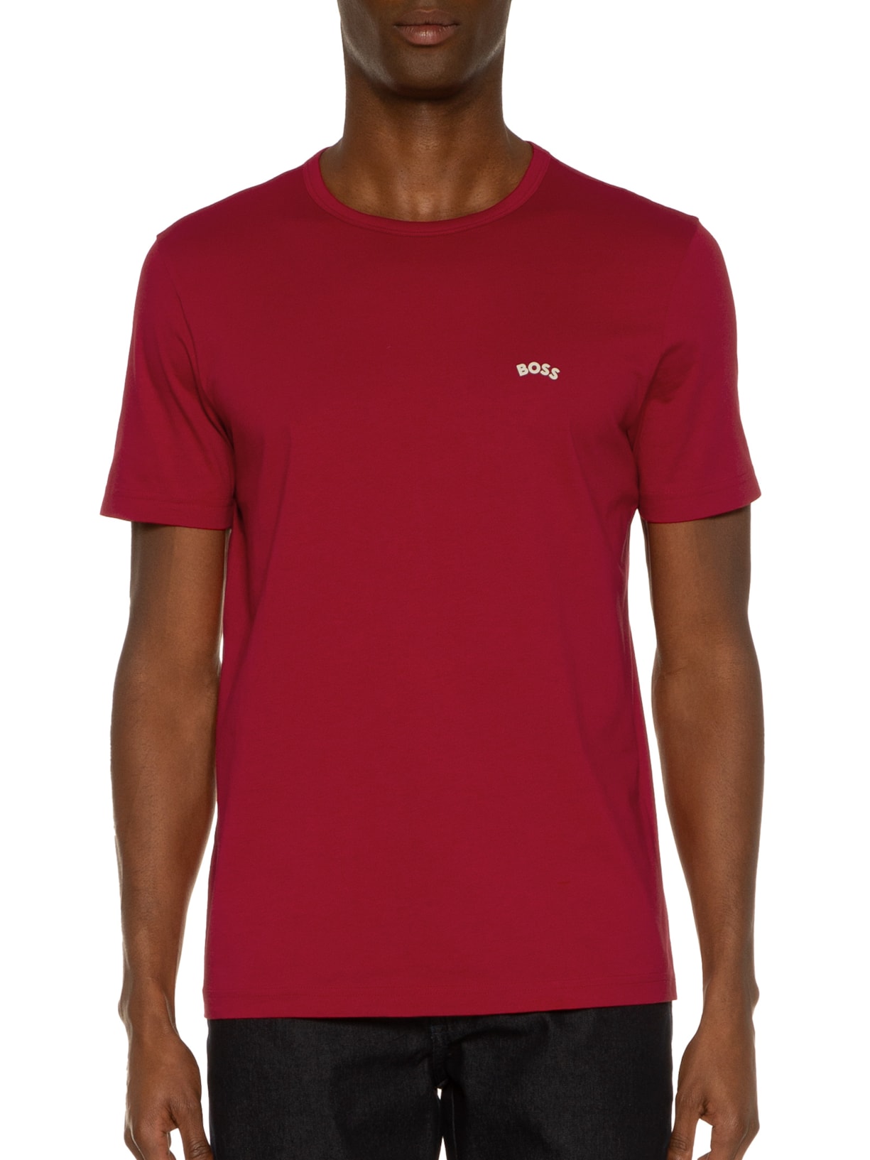 Camiseta Masculina Tee Curved Vermelho Boss