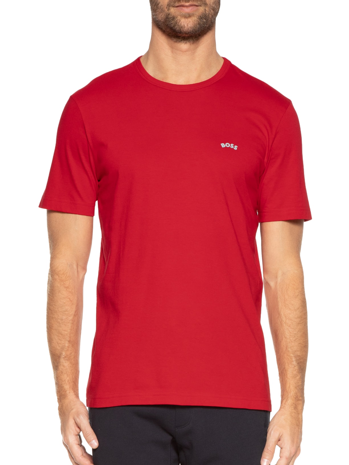 Camiseta Masculina Tee Curved Vermelho Boss