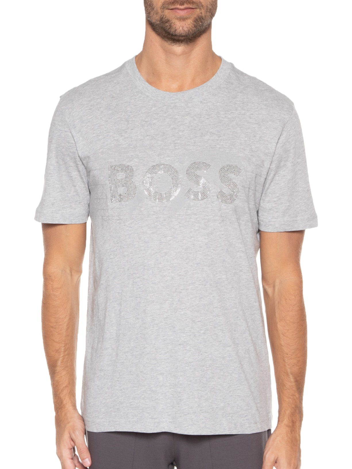 Camiseta Masculina Tee Diamond Cinza Boss