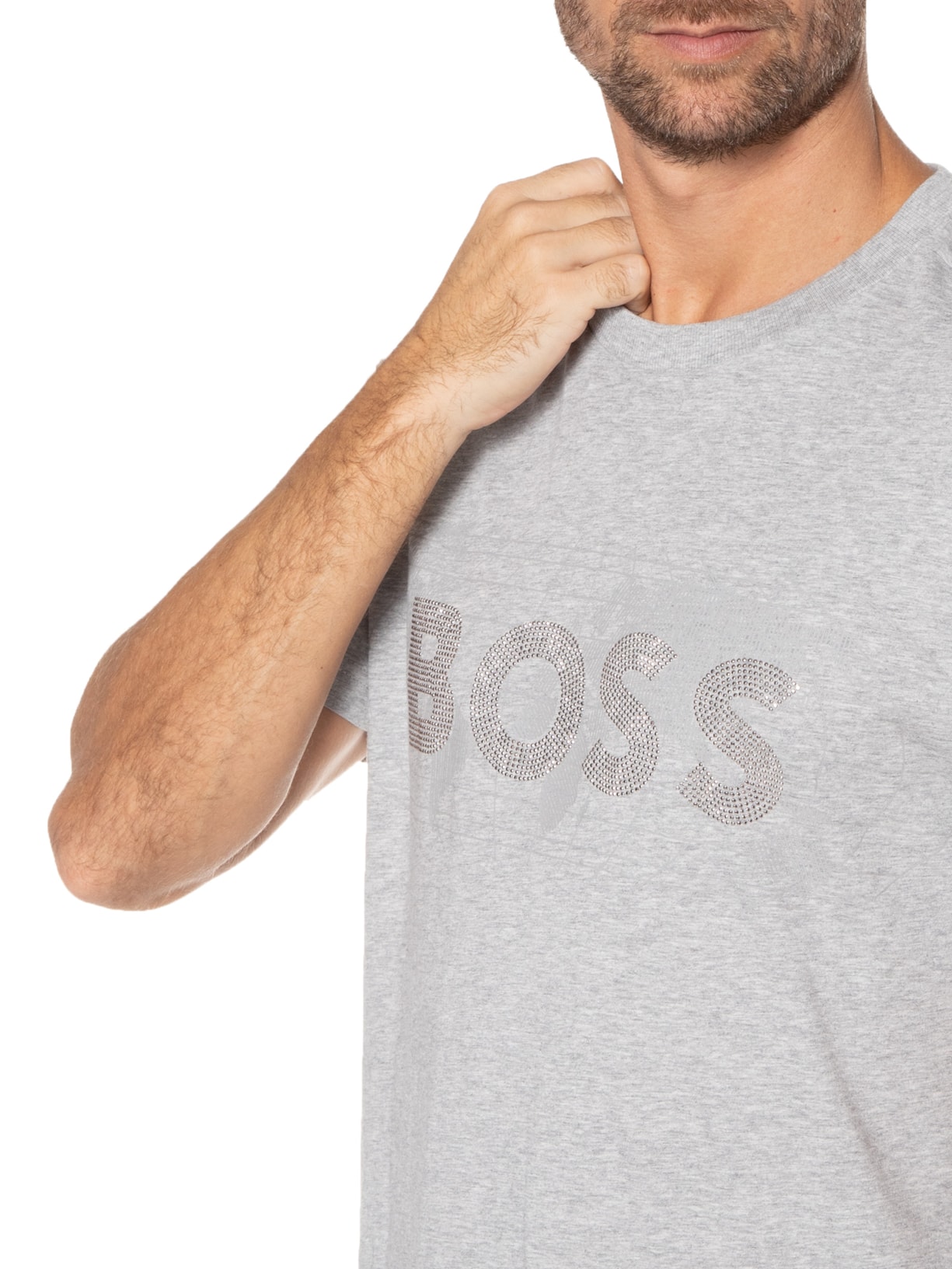 Camiseta Masculina Tee Diamond Cinza Boss