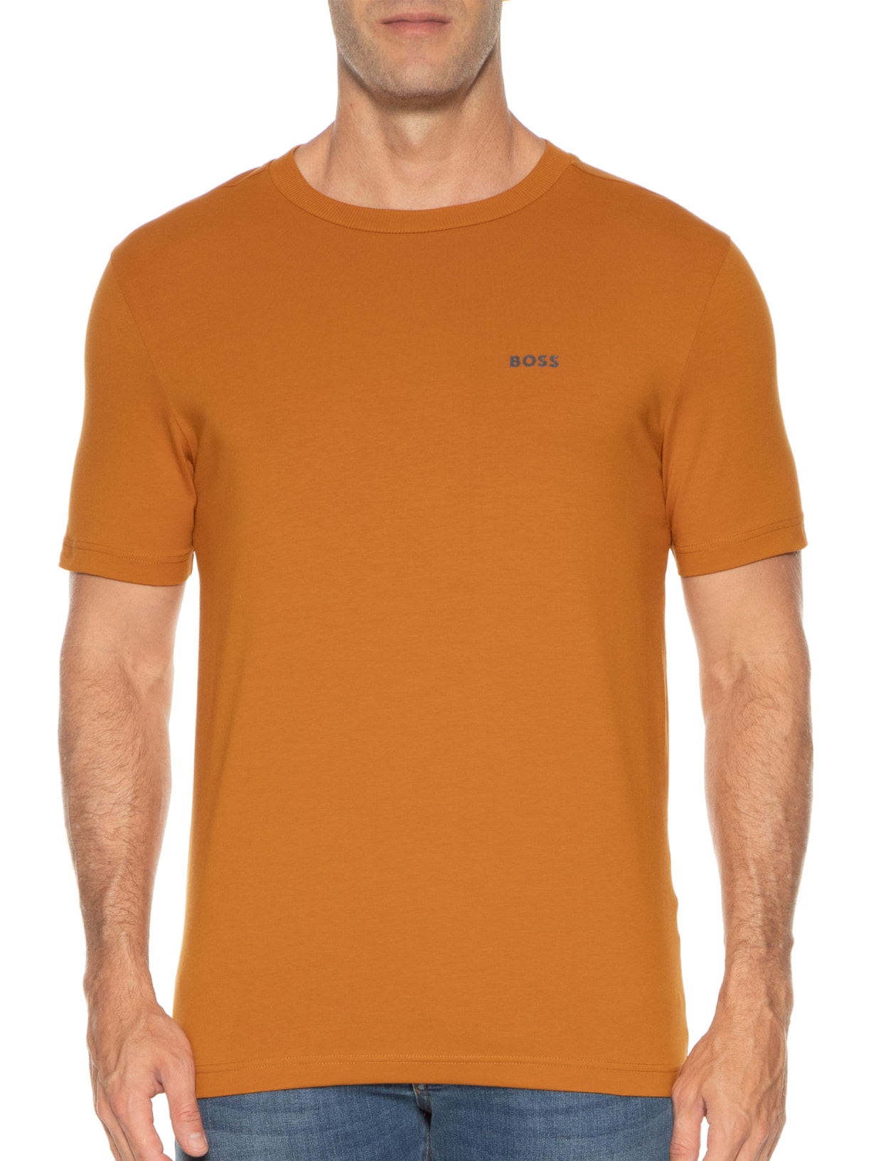 Camiseta Masculina Tee Laranja Boss