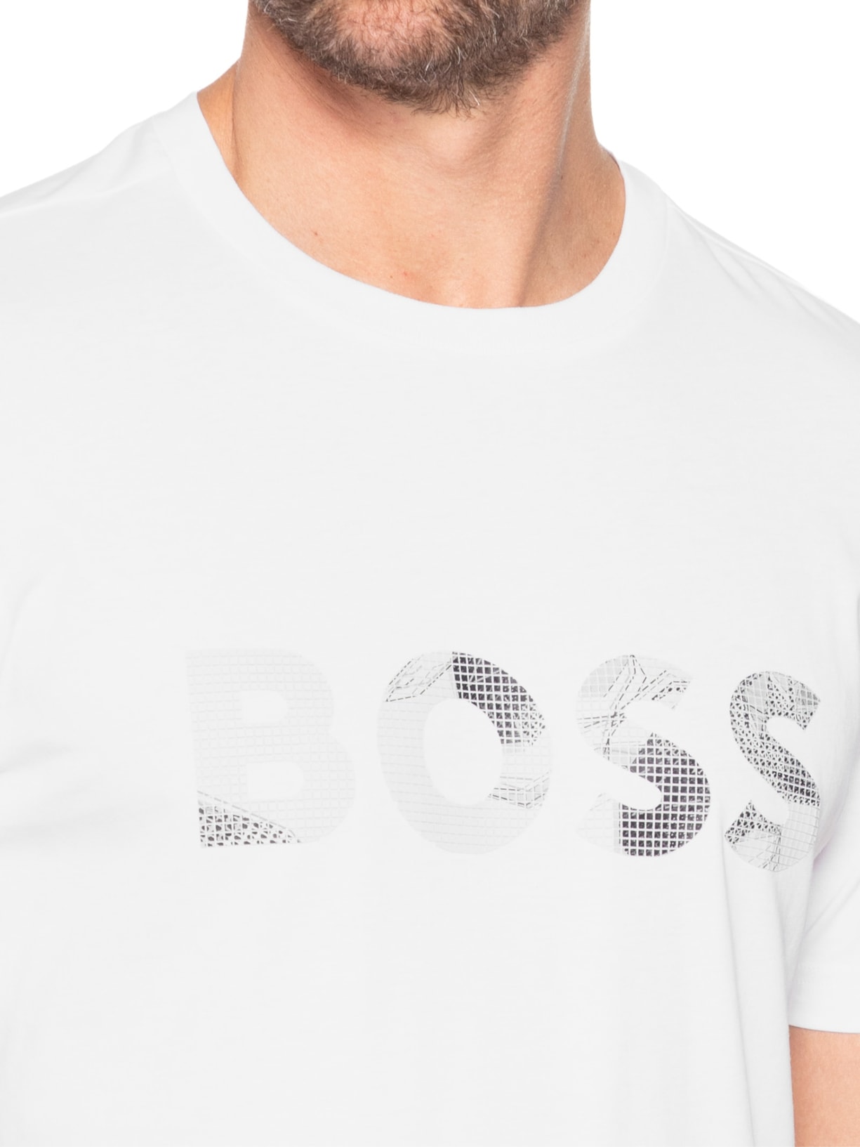 Camiseta Masculina Tee Logo Glamping Branco Boss