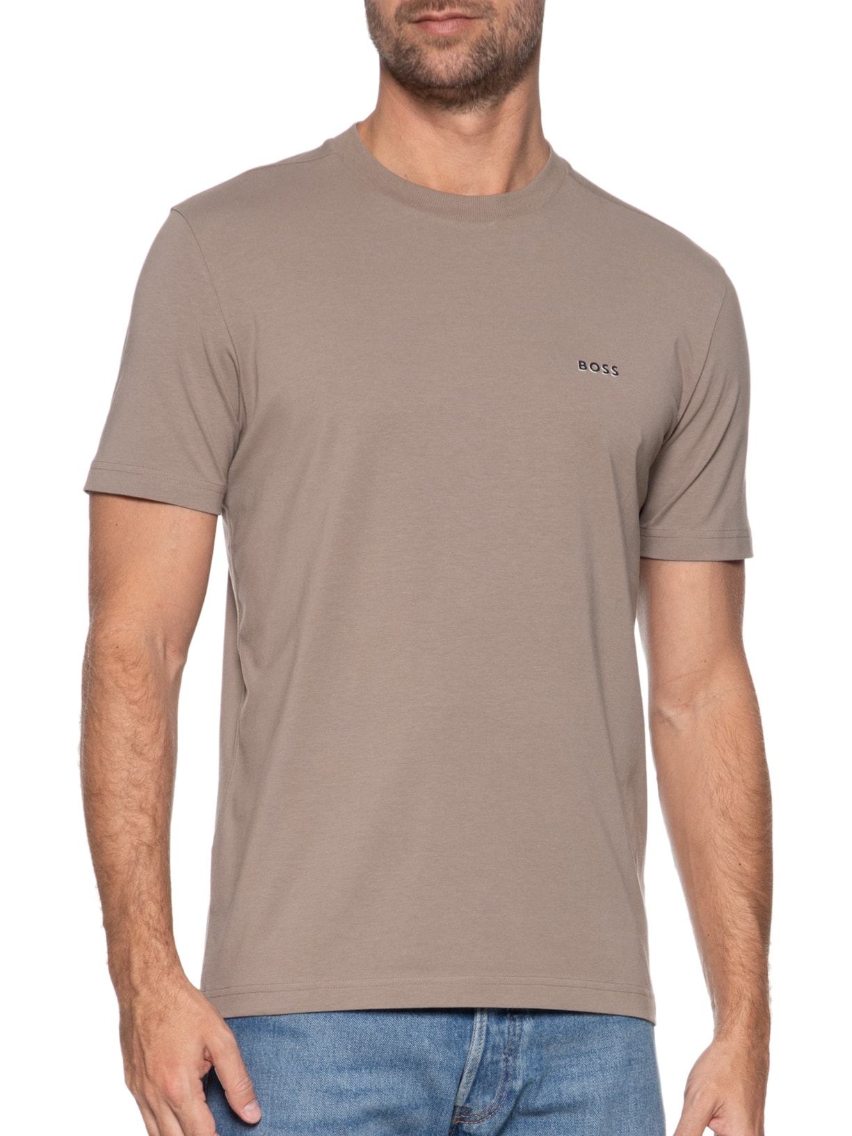 Camiseta Masculina Tee Marrom Boss