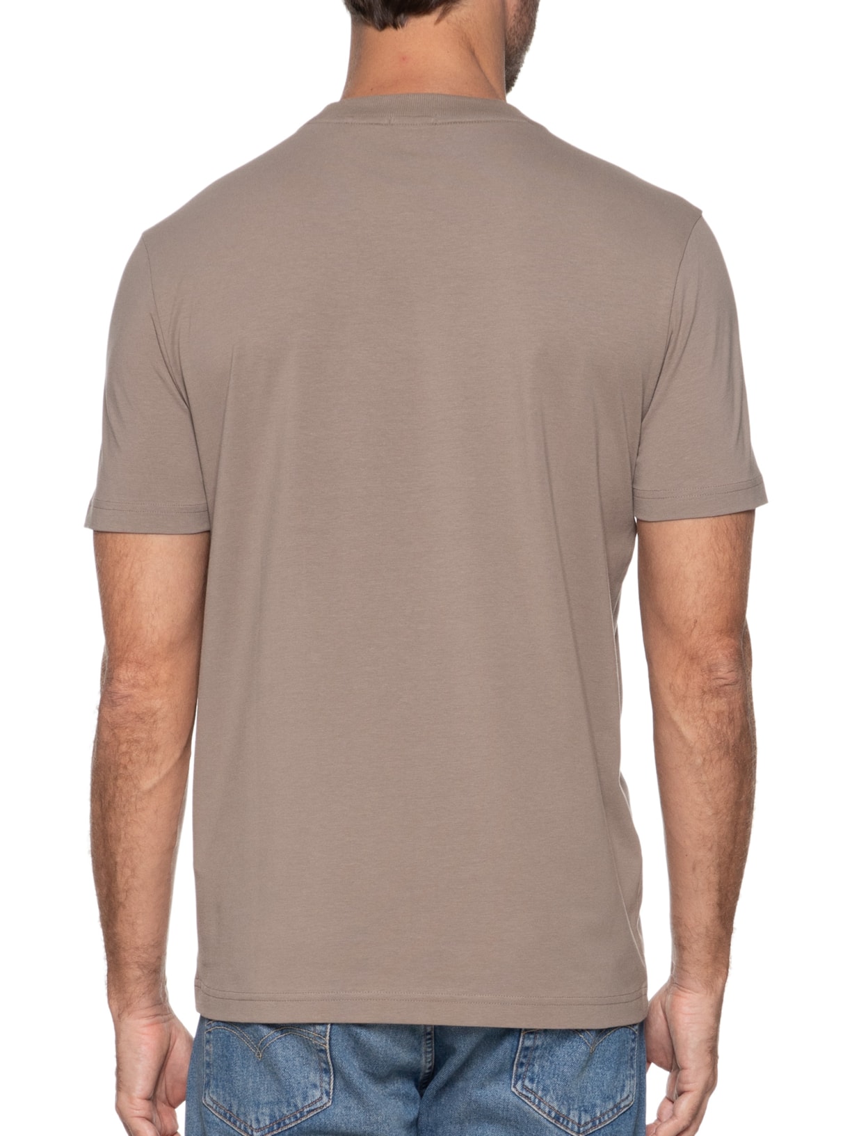 Camiseta Masculina Tee Marrom Boss