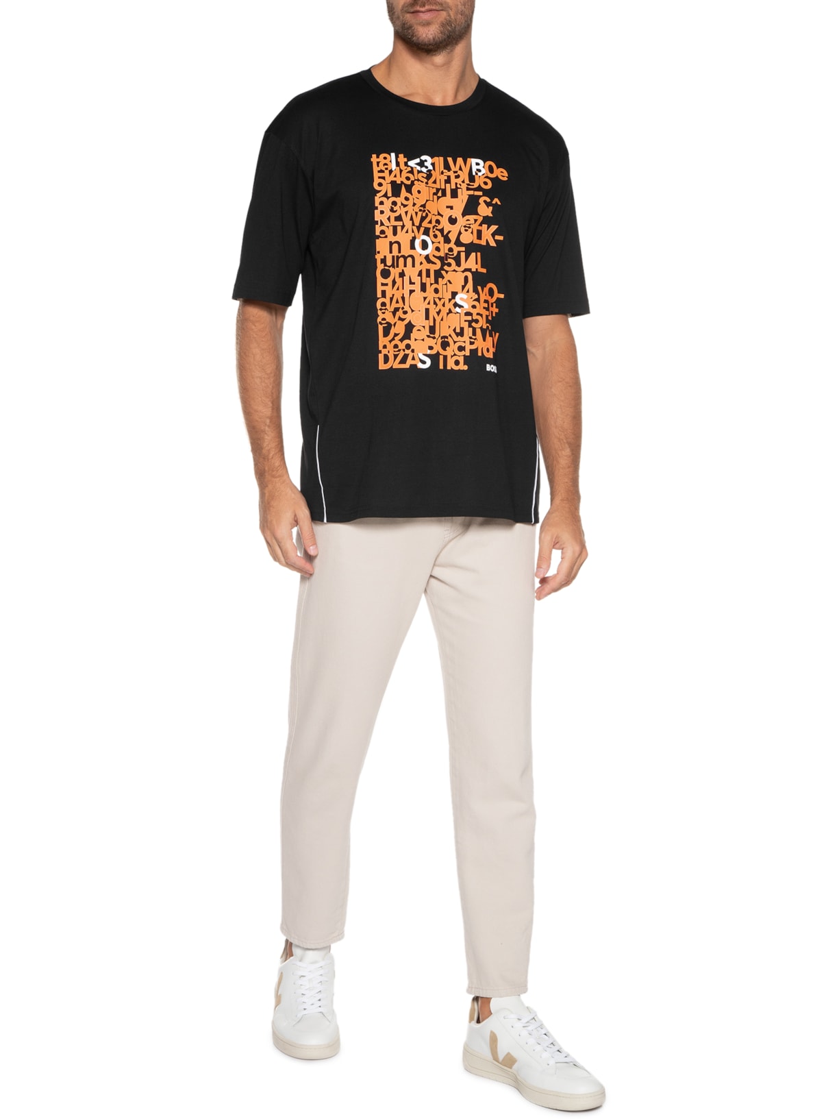 Camiseta Masculina Tee Preto Boss