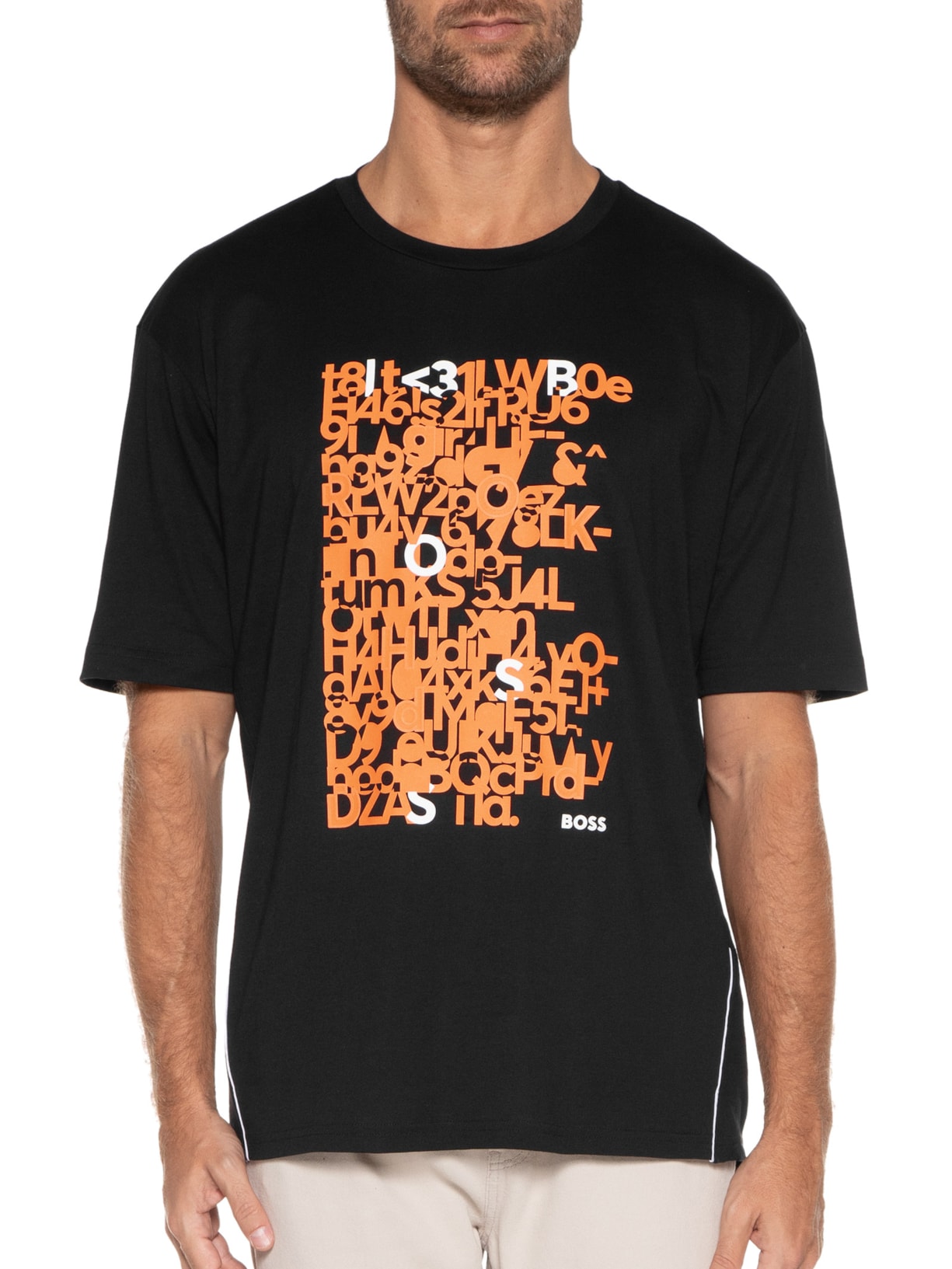 Camiseta Masculina Tee Preto Boss