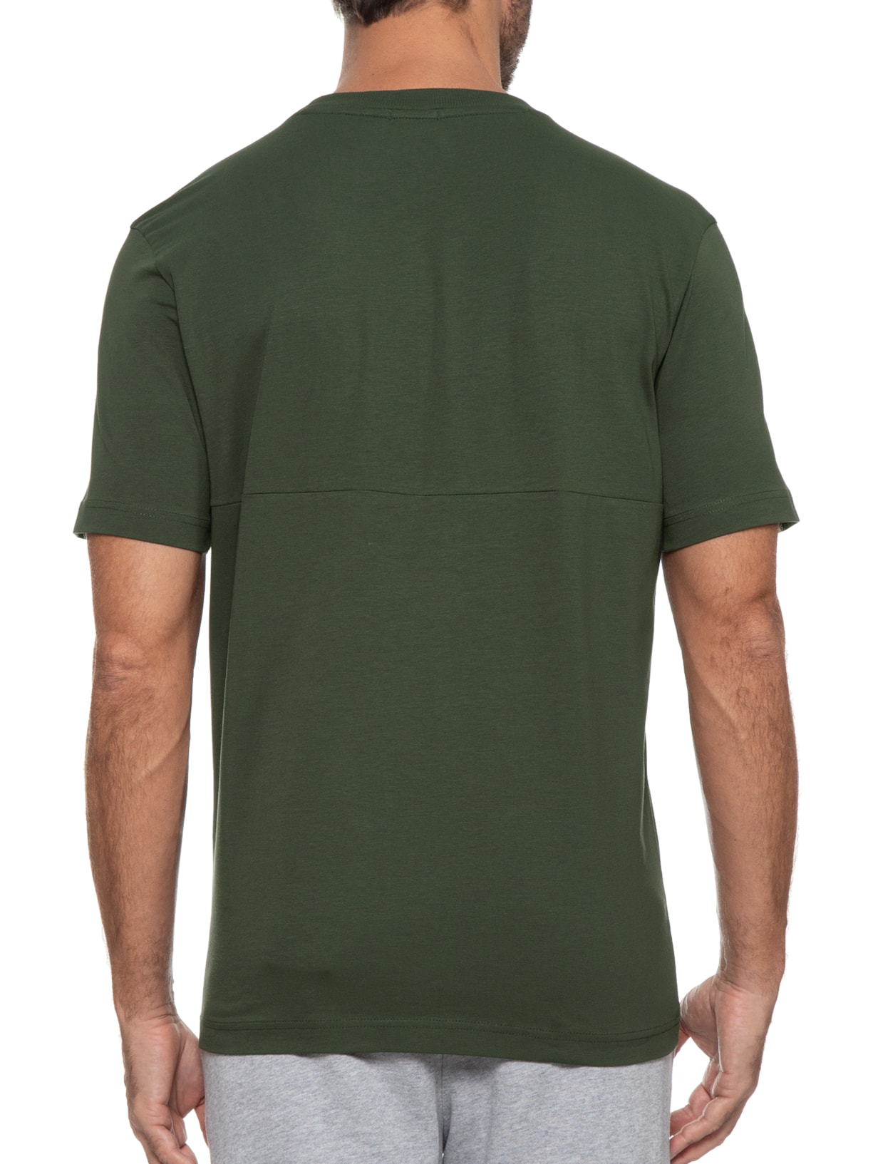 Camiseta Masculina Tee Recorte Verde Boss