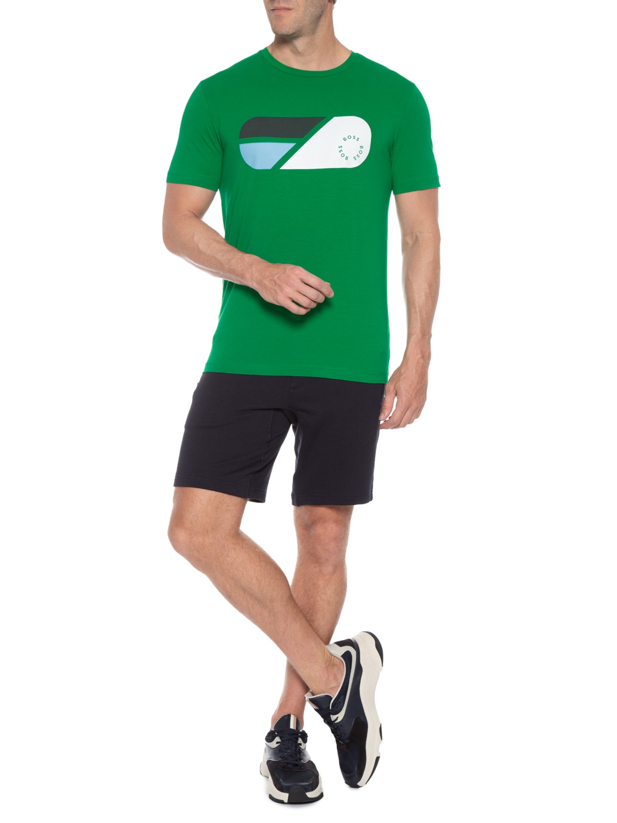 Camiseta Masculina Tee Verde Boss