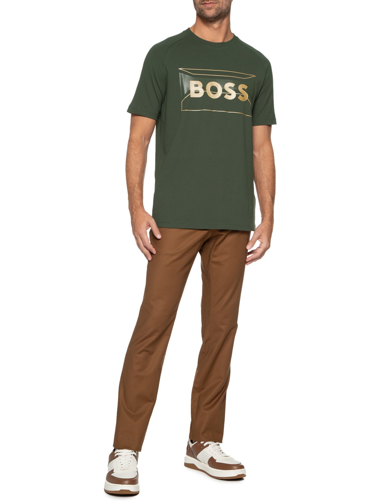 Camiseta Masculina Tee Verde Boss