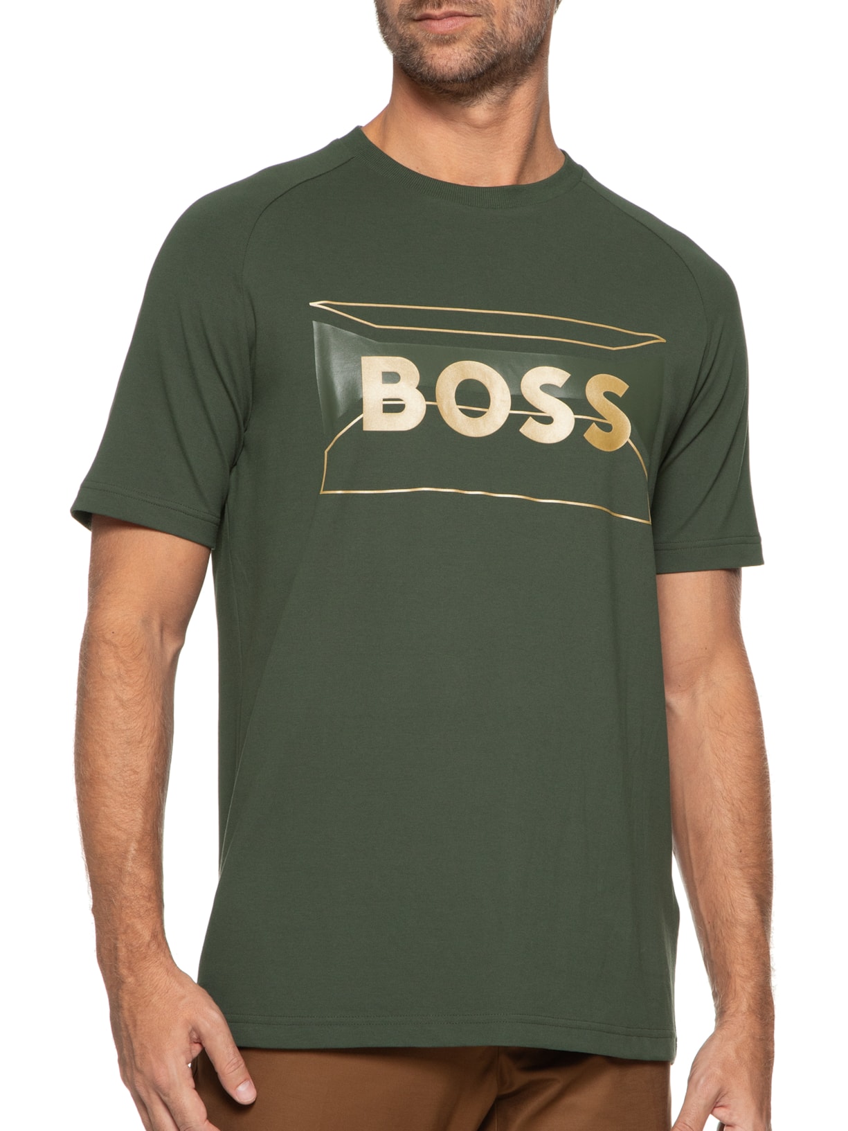 Camiseta Masculina Tee Verde Boss