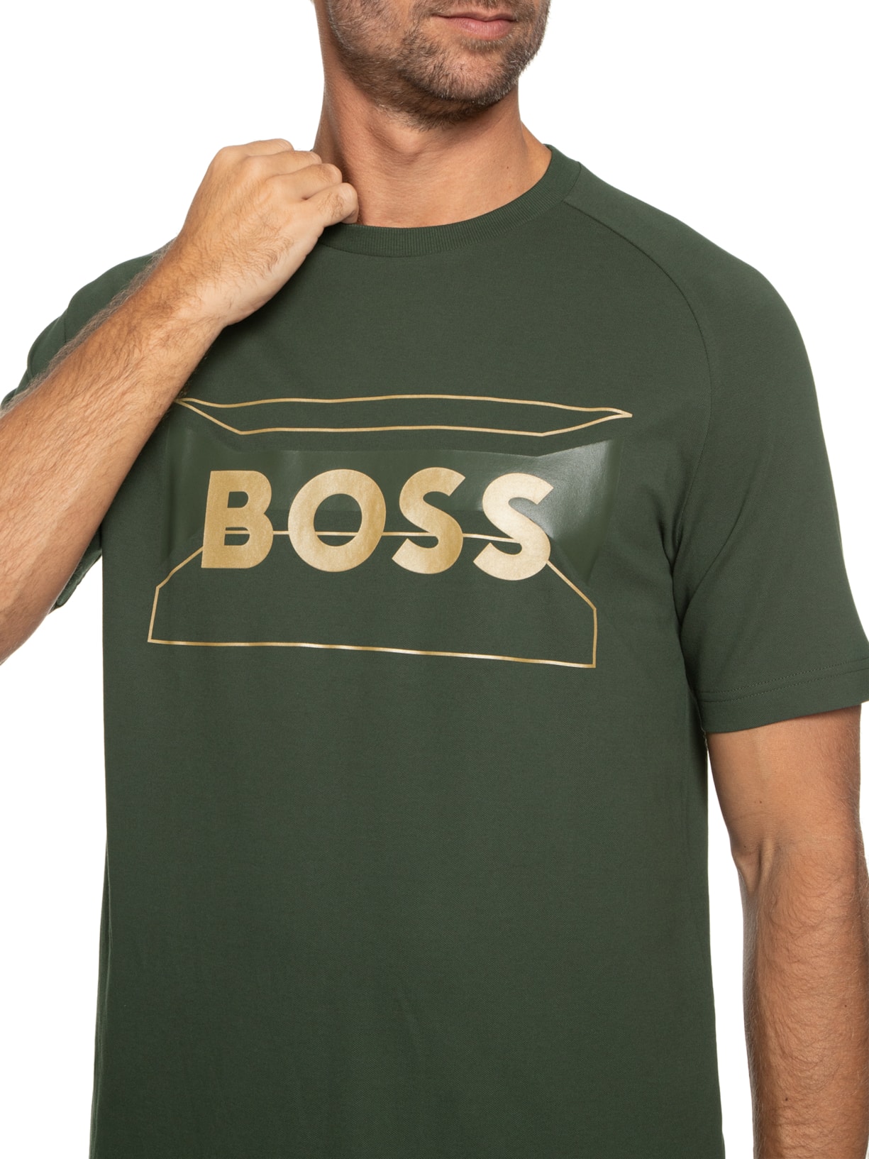 Camiseta Masculina Tee Verde Boss