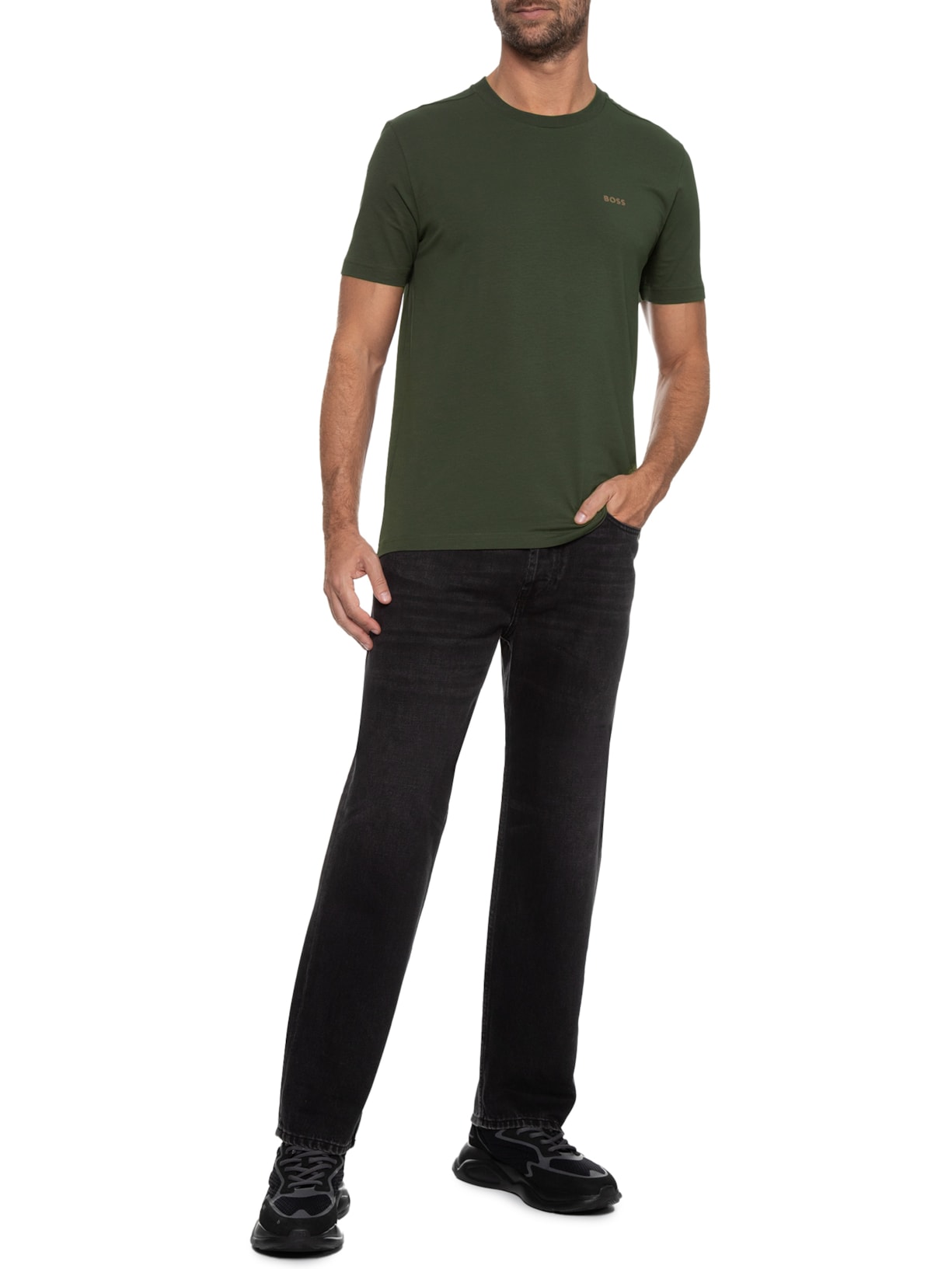Camiseta Masculina Tee Verde Boss