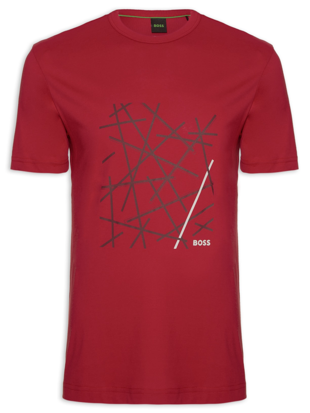 Camiseta Masculina Tee Vermelho Boss