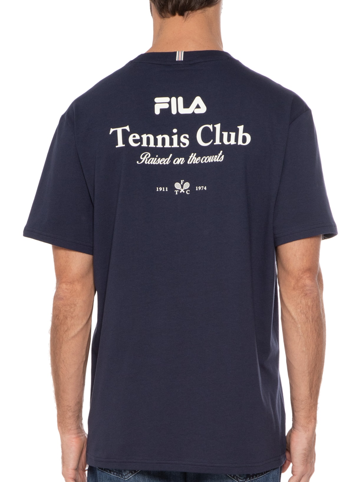 Camiseta Masculina Tennis Club Fila Azul - Main Image