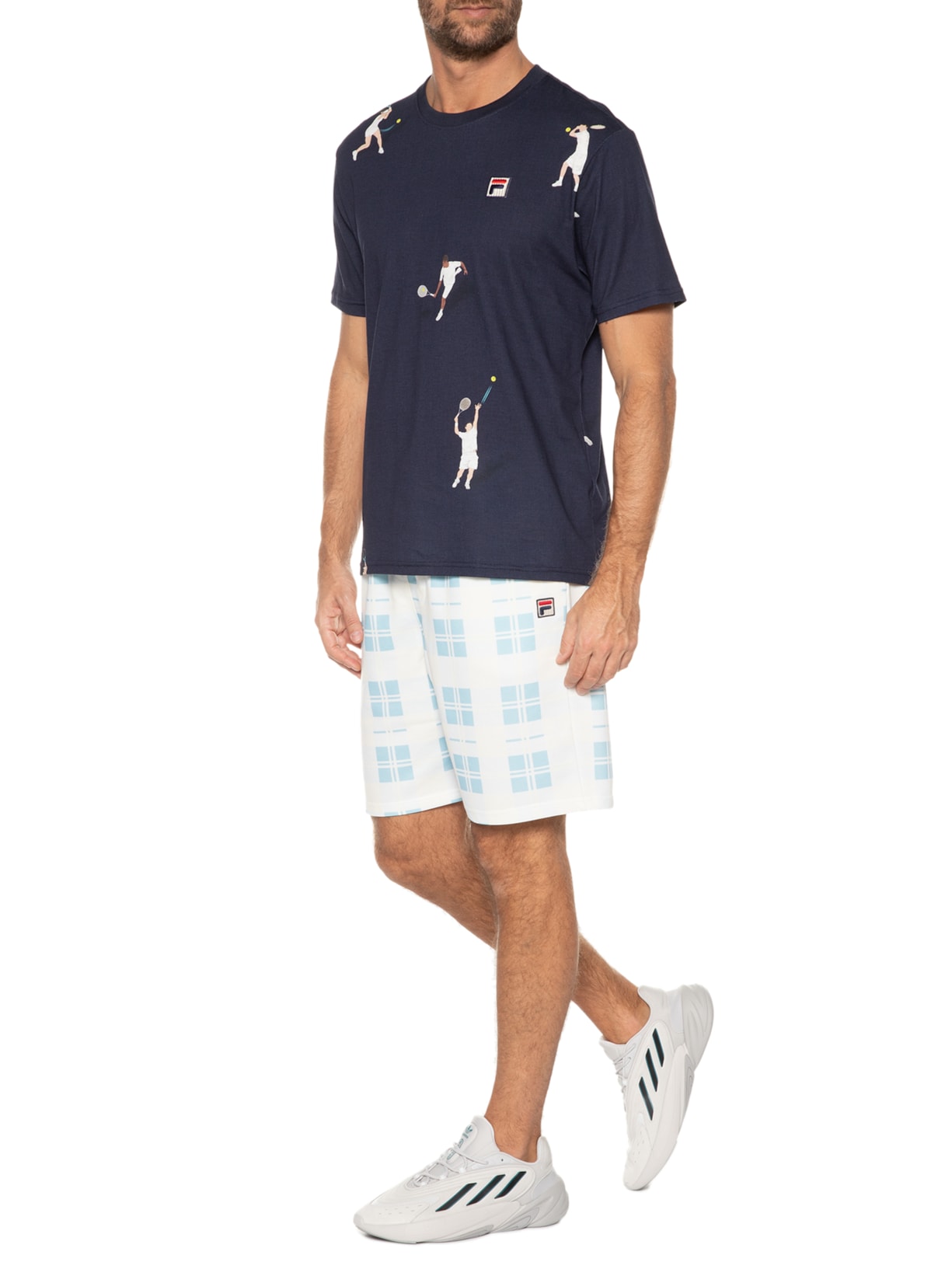 Camiseta Masculina Tennis Club Players Azul Fila